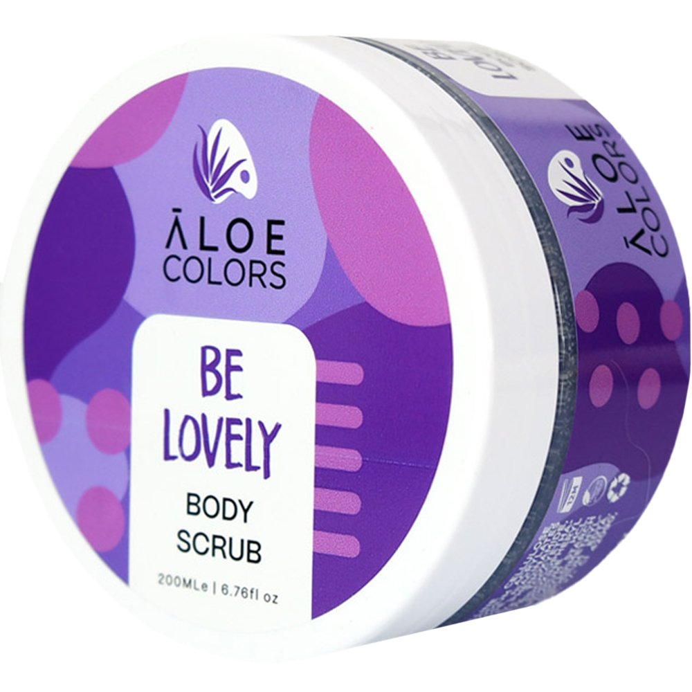 Aloe Colors Aloe Colors Be Lovely Body Scrub Απολεπιστικό Σώματος με Βιολογική Αλόη & Βιταμίνες 200ml