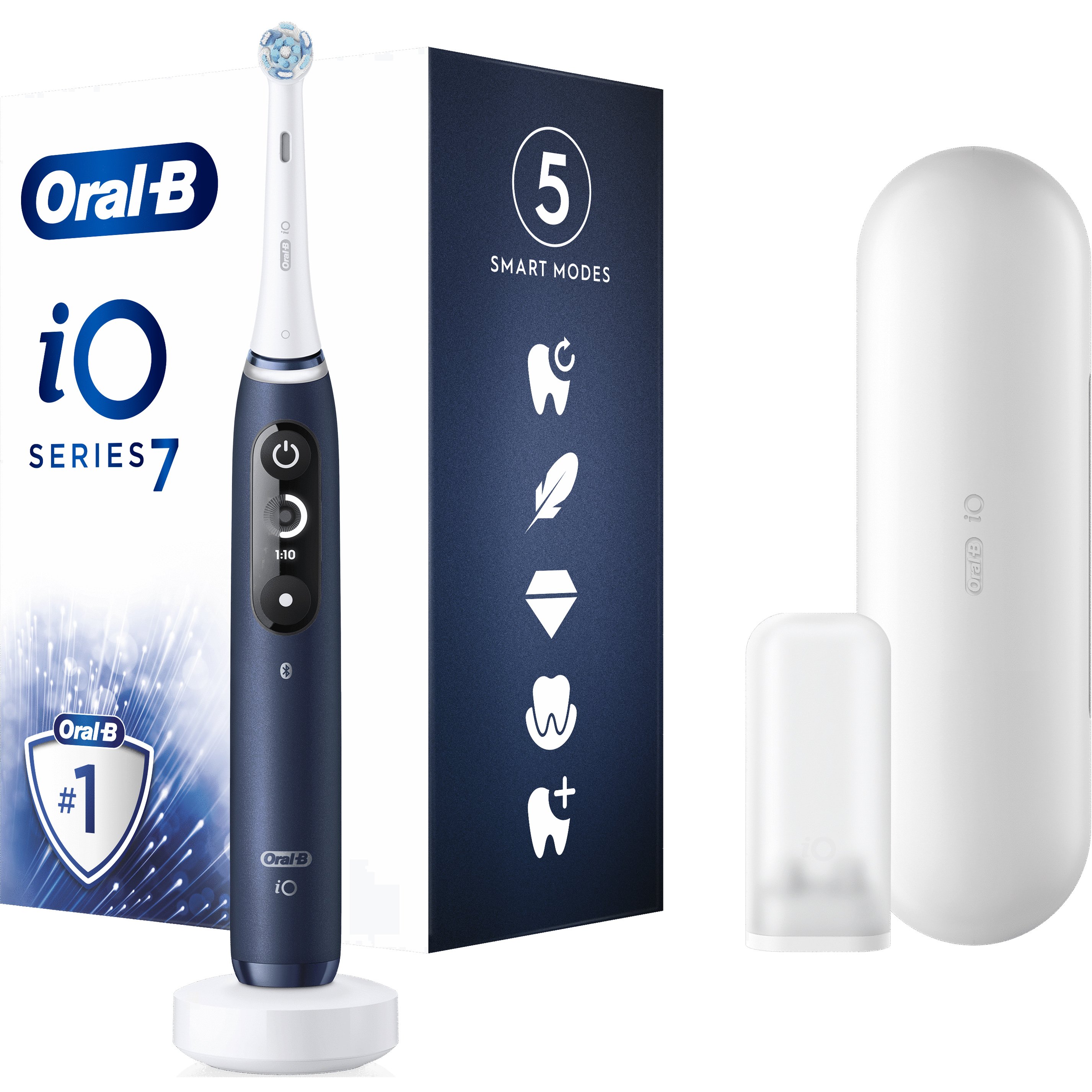 Oral-B Oral-B iO Series 7 Electric Toothbrush Blue Sapphire Ηλεκτρική Οδοντόβουρτσα Προηγμένης Τεχνολογίας σε Μπλε Χρώμα 1 Τεμάχιο