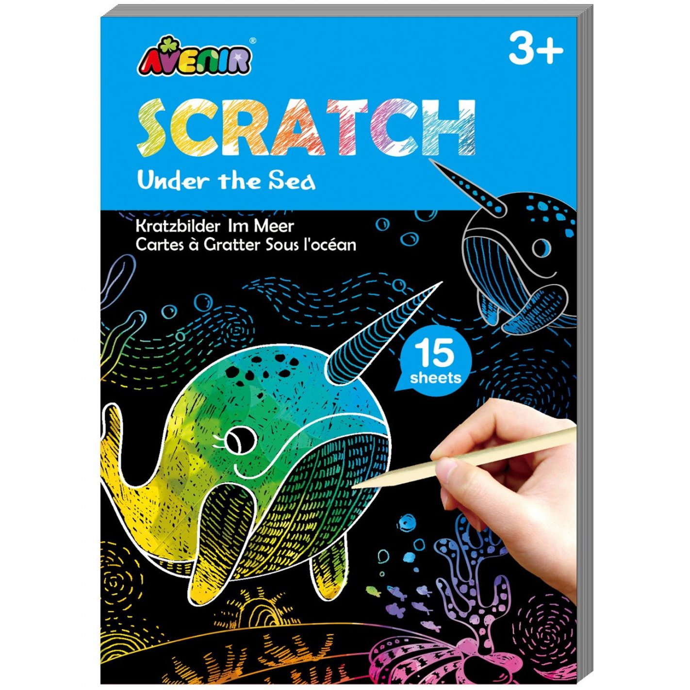 Avenir Avenir Mini Scratch Book Κωδ 60746 Παιδικό Παιχνίδι 1 Τεμάχιο - Under the Sea