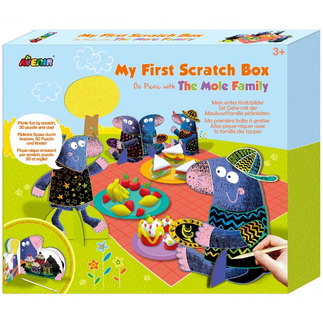 Avenir Avenir Scratch Box Go Picnic with the Mole Family Κωδ 60733 Εκπαιδευτικό Παιδικό Παιχνίδι 1 Τεμάχιο