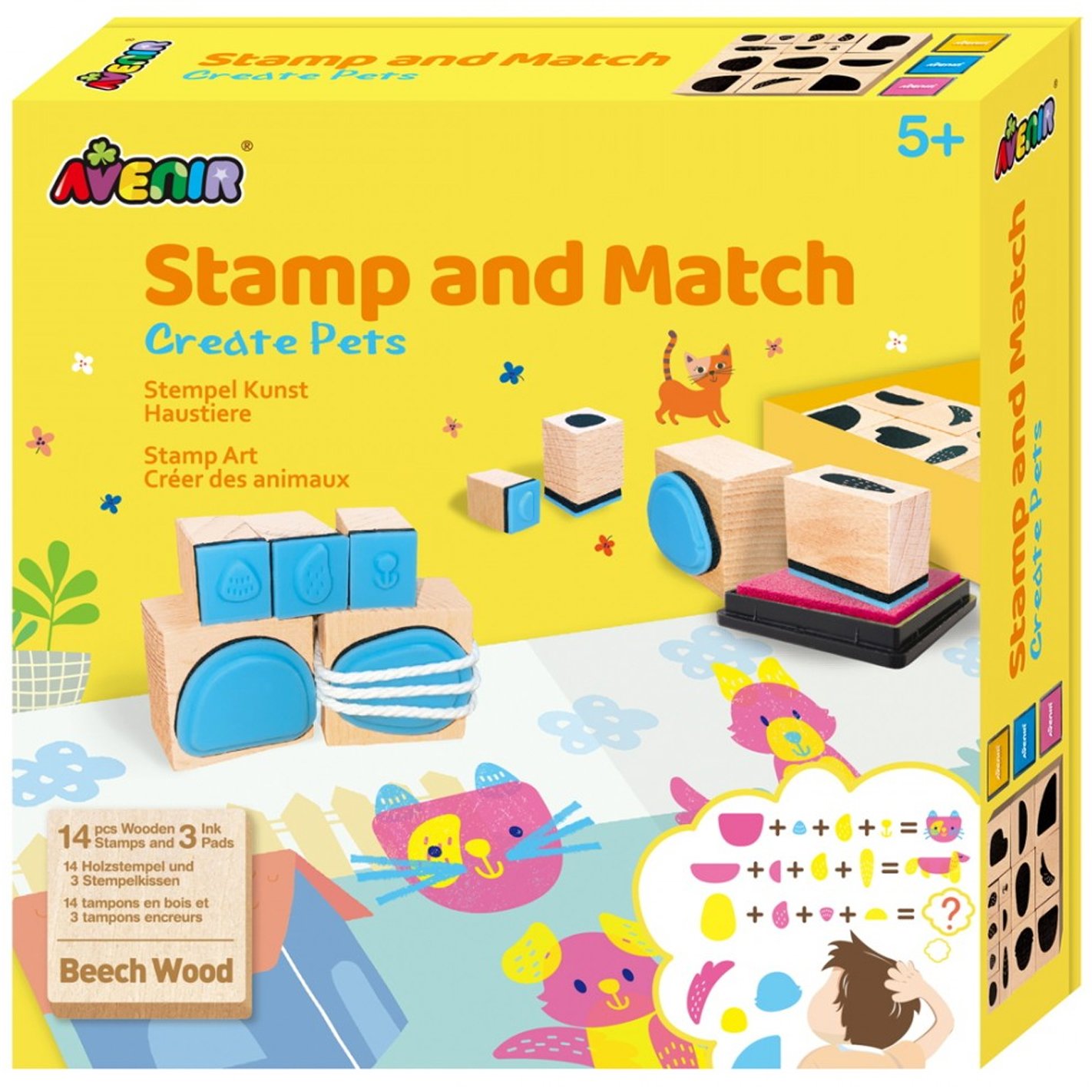 Avenir Avenir Stamp and Match Κωδ 60741 Παιδικό Παιχνίδι 1 Τεμάχιο - Create Pets