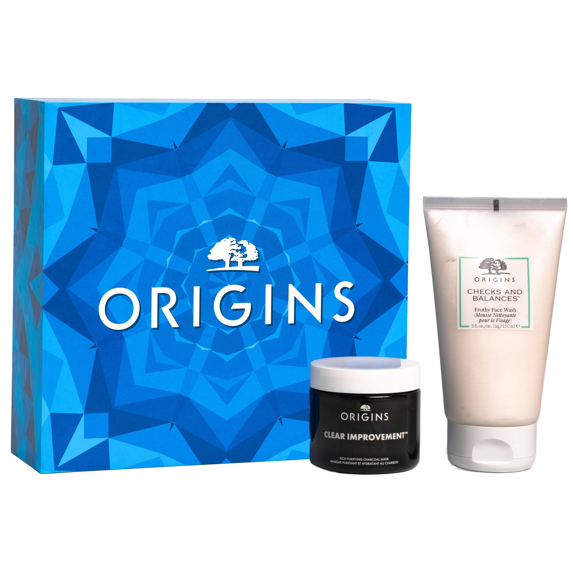 Origins Origins Promo Clear Improvement Rich Purifying Charcoal Mask 75ml & Checks & Balances Forthy Face Wash 150ml