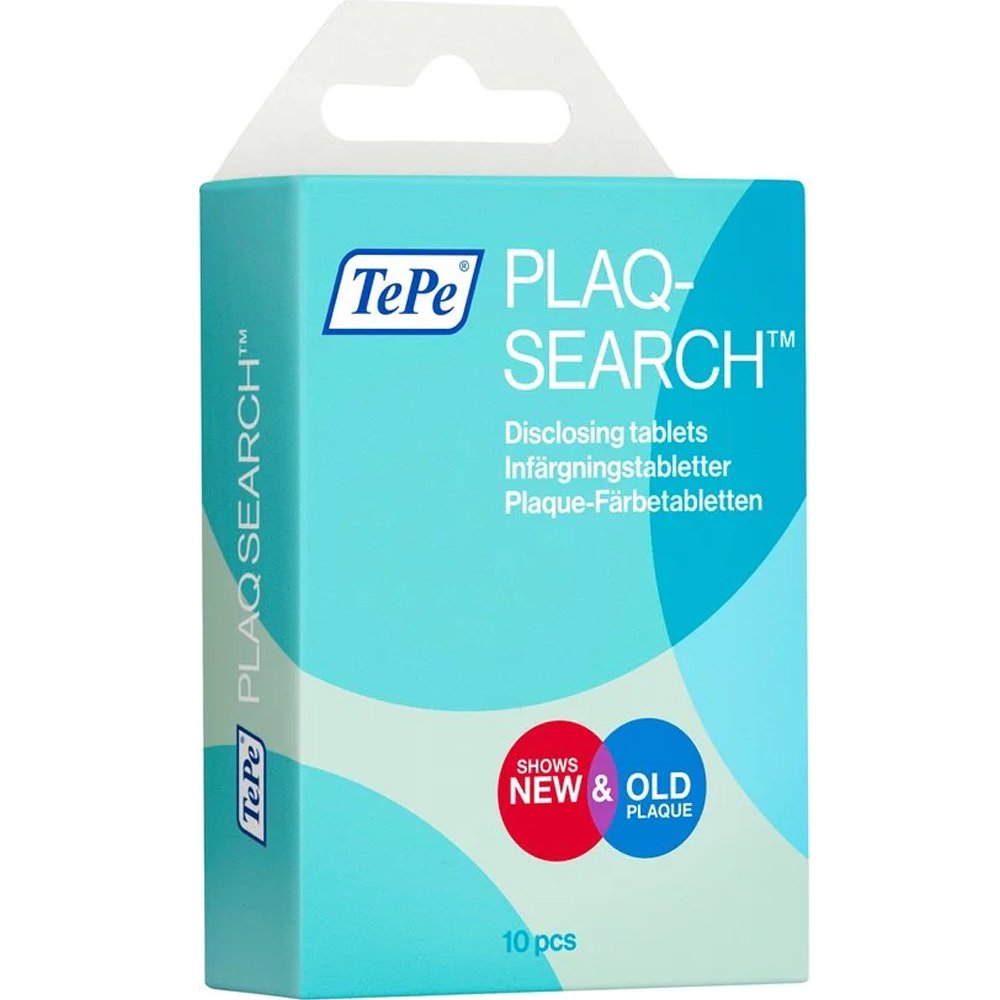 Tepe Tepe Plaq Search Disclosing Tablets Δισκία με Χρωματικούς Παράγοντες για τον Εντοπισμό της Οδοντικής Πλάκας 10 Τεμάχια