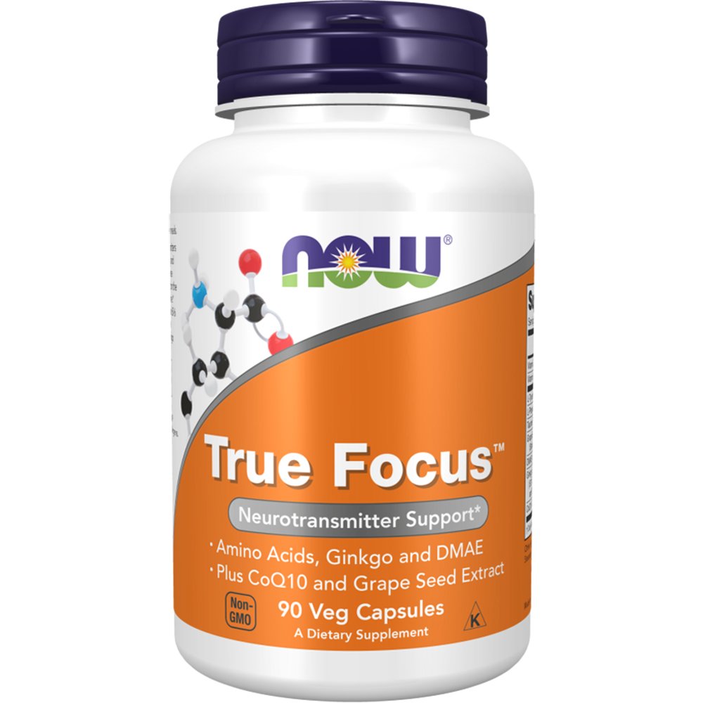 Now Foods True Focus Συμπλήρωμα Διατροφής Βιταμινών Αμινοξέων, Εκχυλίσματος Βοτάνων & Συνενζύμου Q10 για Διανοητική Οξύτητα, Εγρήγορση & Ενίσχυση της Μνήμης 90 Veg.caps φωτογραφία