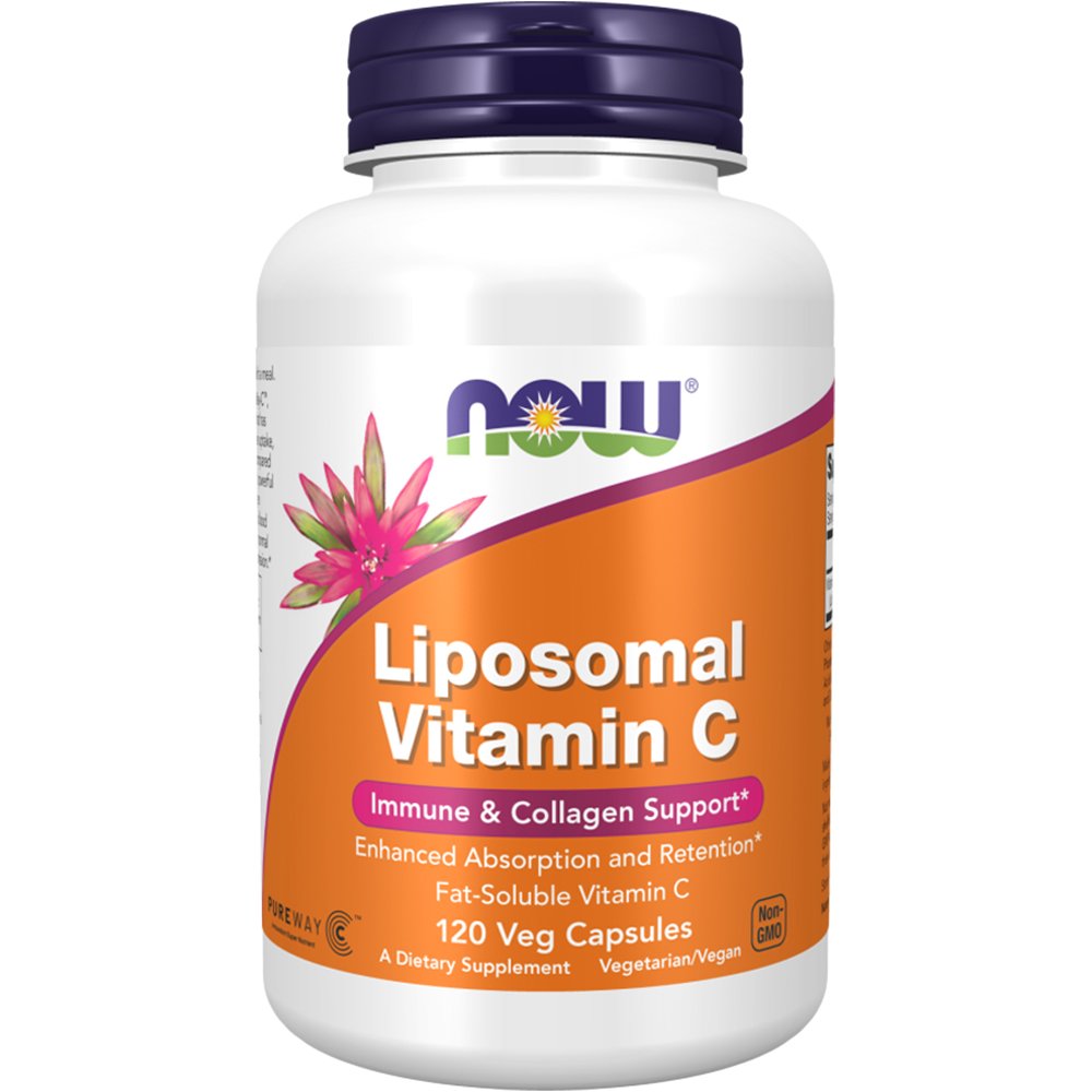 Now Now Foods Liposomal Vitamin C Συμπλήρωμα Διατροφής με Βιταμίνη C Λιποσωμιακής Μορφής Υψηλής Απορρόφησης για την Ενίσχυση του Ανοσοποιητικού & την Αύξηση της Παραγωγής Κολλαγόνου 120 Veg.caps