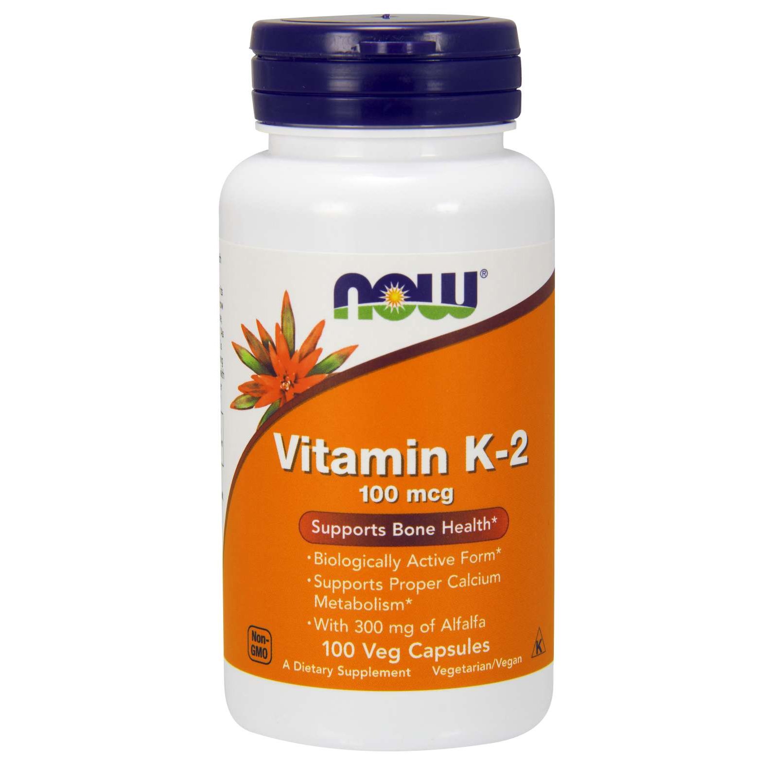 Now Now Foods Vitamin K-2 100mcg Συμπλήρωμα Διατροφής για την Καλή Καρδιαγγειακή Υγεία & την Πήξη του Αίματος 100veg.caps