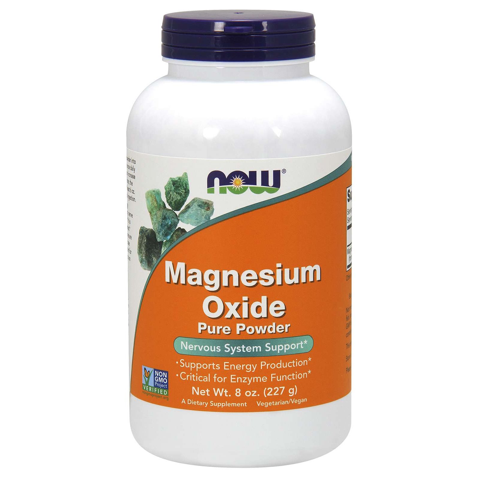 Now Now Foods Magnesium Oxide Pure Powder Συμπλήρωμα Διατροφής Οξειδίου του Μαγνησίου σε Σκόνη 227gr