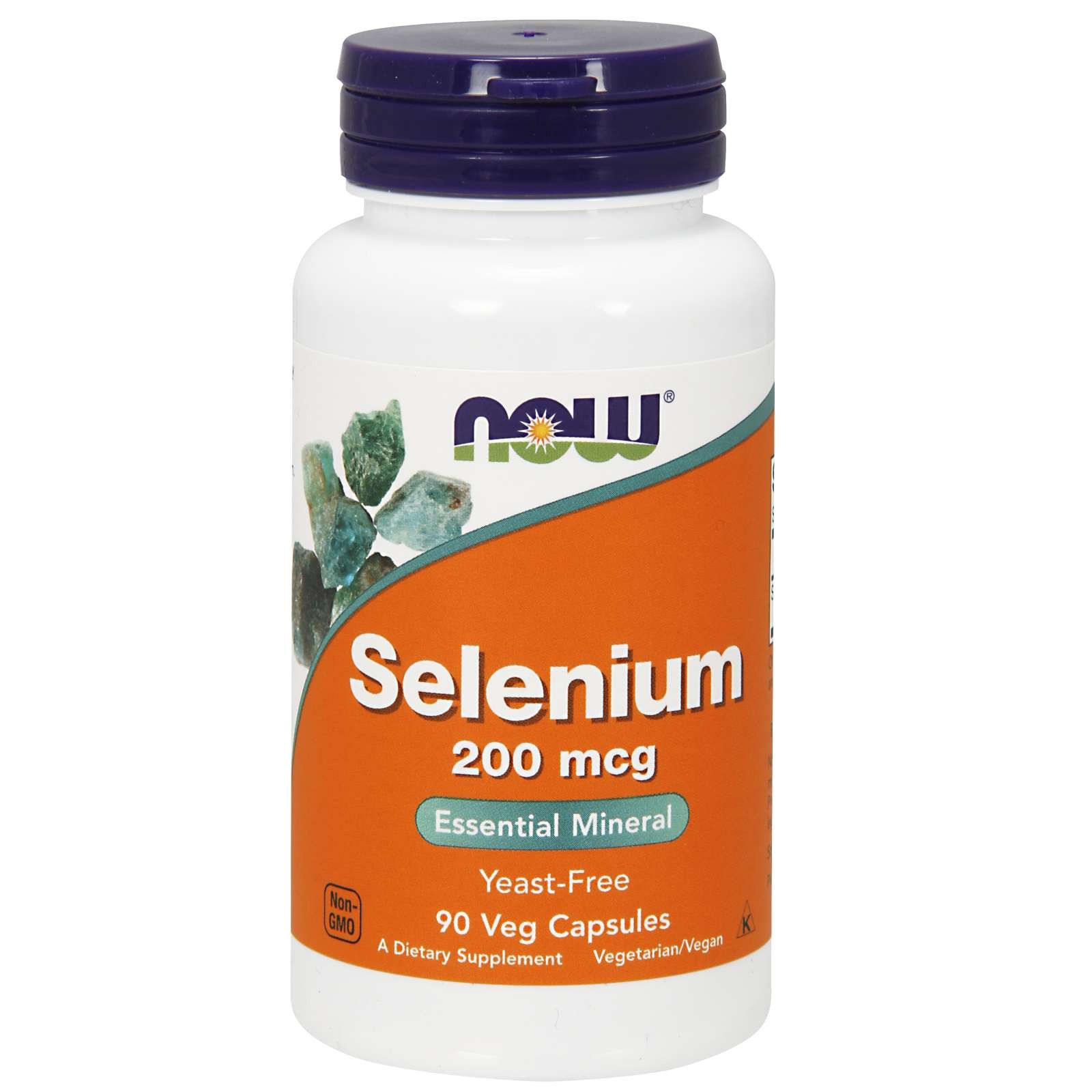 Now Now Foods Selenium 200mcg Yeast Free Selenomethionine Vegetarian Συμπλήρωμα Διατροφής Αντιοξειδωτικό Ενίσχυση Θυρεοειδή 90tabs