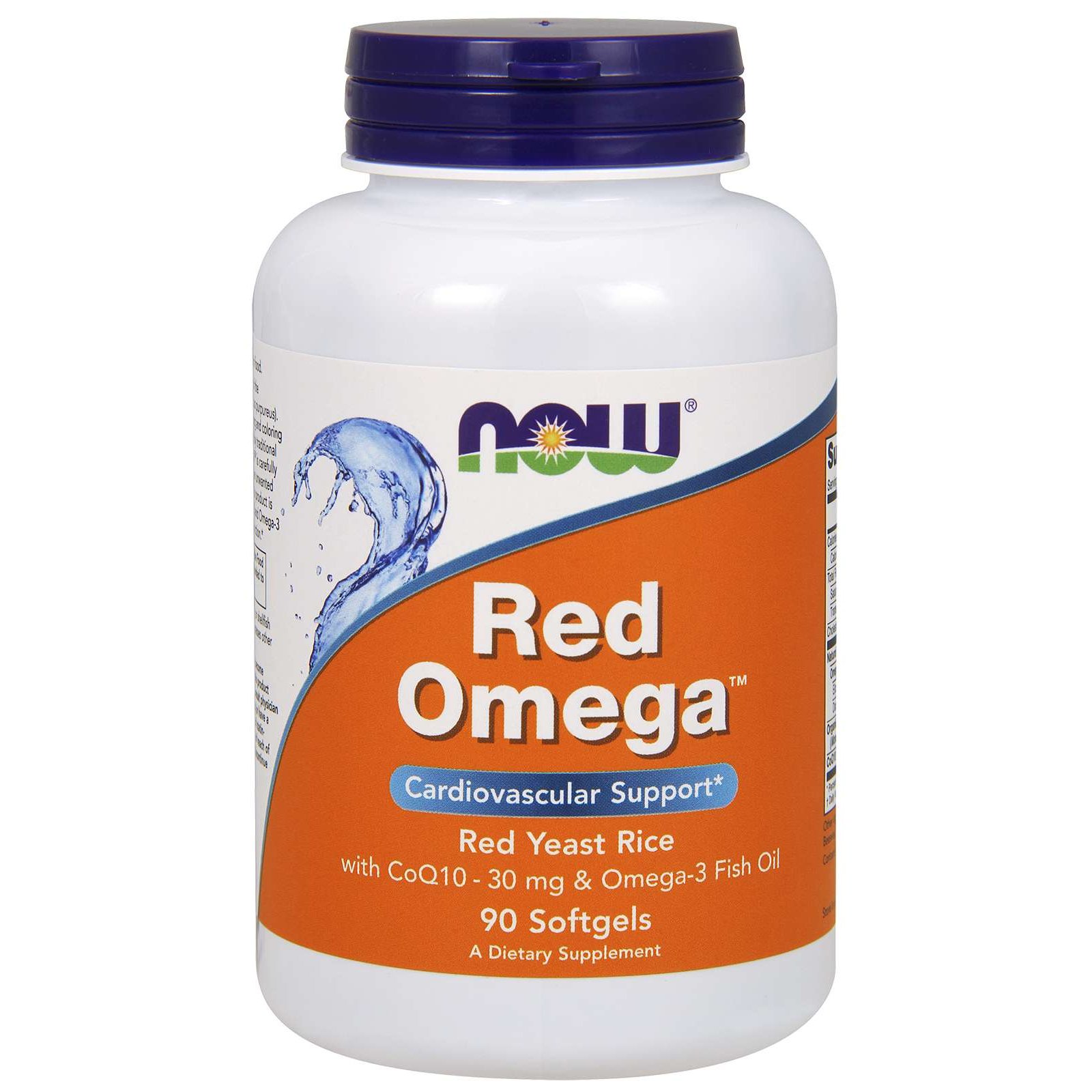 Now Foods Red Omega Organic Red Yeast Rise Συμπλήρωμα Διατροφής που Υποστηρίζει την Καρδιαγγειακή Λειτουργία 90 Softgels φωτογραφία