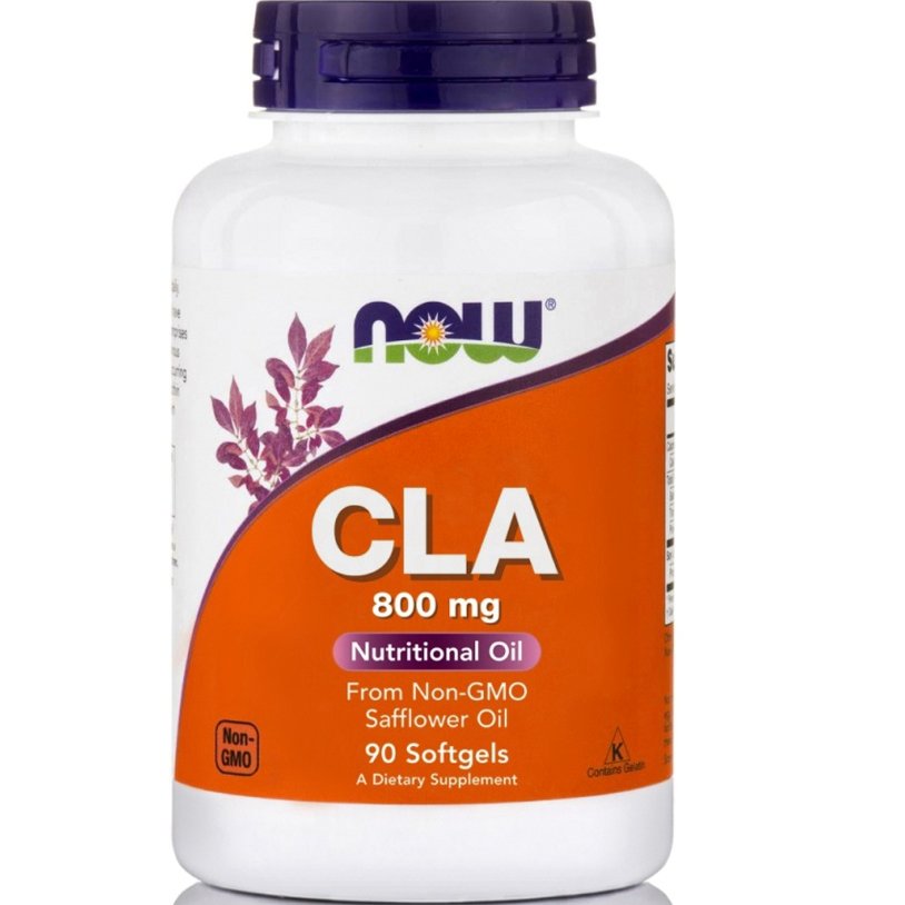 Now Now Foods Cla 800mg Συμβάλλει στη Διατήρηαη Ιδανικού Σωματικού Βάρους 90softgels