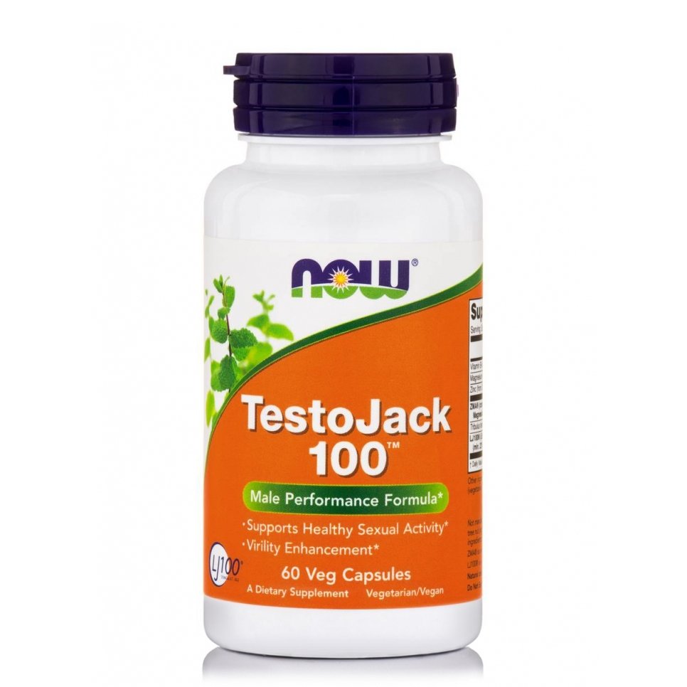 Now Now Foods Testojack 100, 100mg Συμπλήρωμα Διατροφής για την Αύξηση της Φυσικής Τεστοστερόνης & της Ενέργειας 60veg.caps