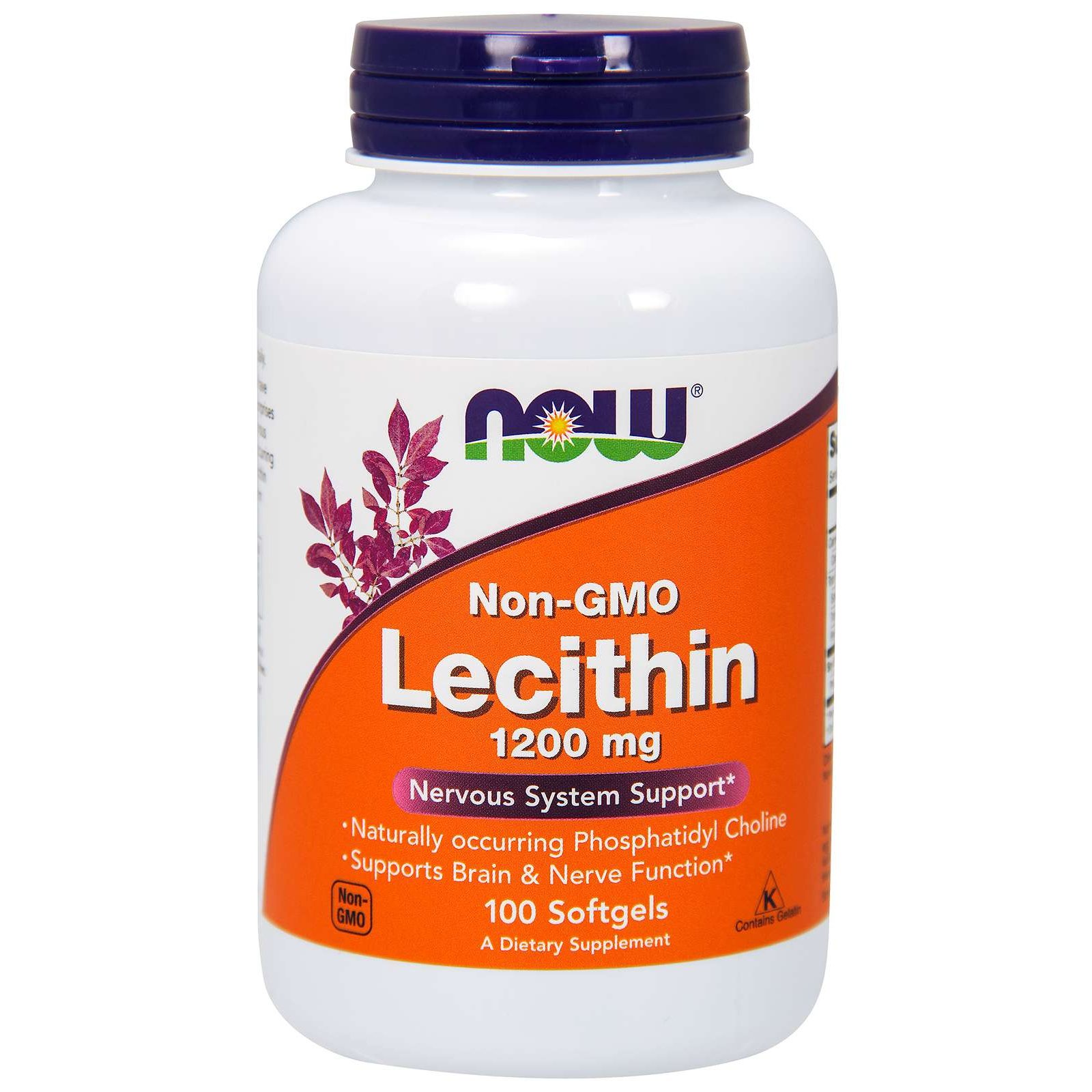 Now Now Foods Lecithin 1200mg Non-Gmo Συμπλήρωμα Διατροφής Λεκιθίνη για τον Έλεγχο του Βάρους & Πρόληψη της Χοληστερόλης 100Softgels