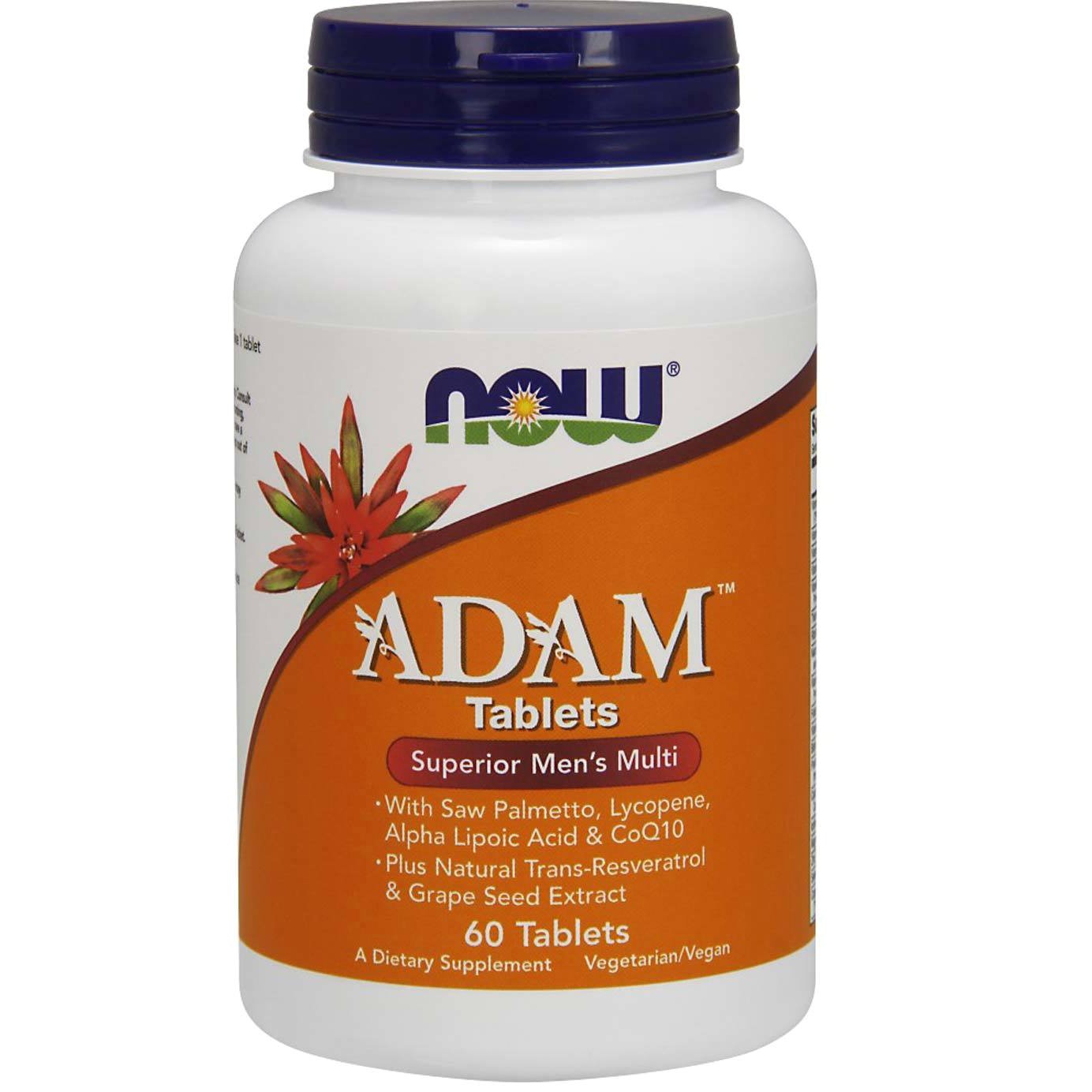 Now Now Foods Adam™ Men's Multiple Vitamin Πολυβιταμινούχος Φόρμουλα Ειδικά Σχεδιασμένη για τον Άνδρα 60tabs