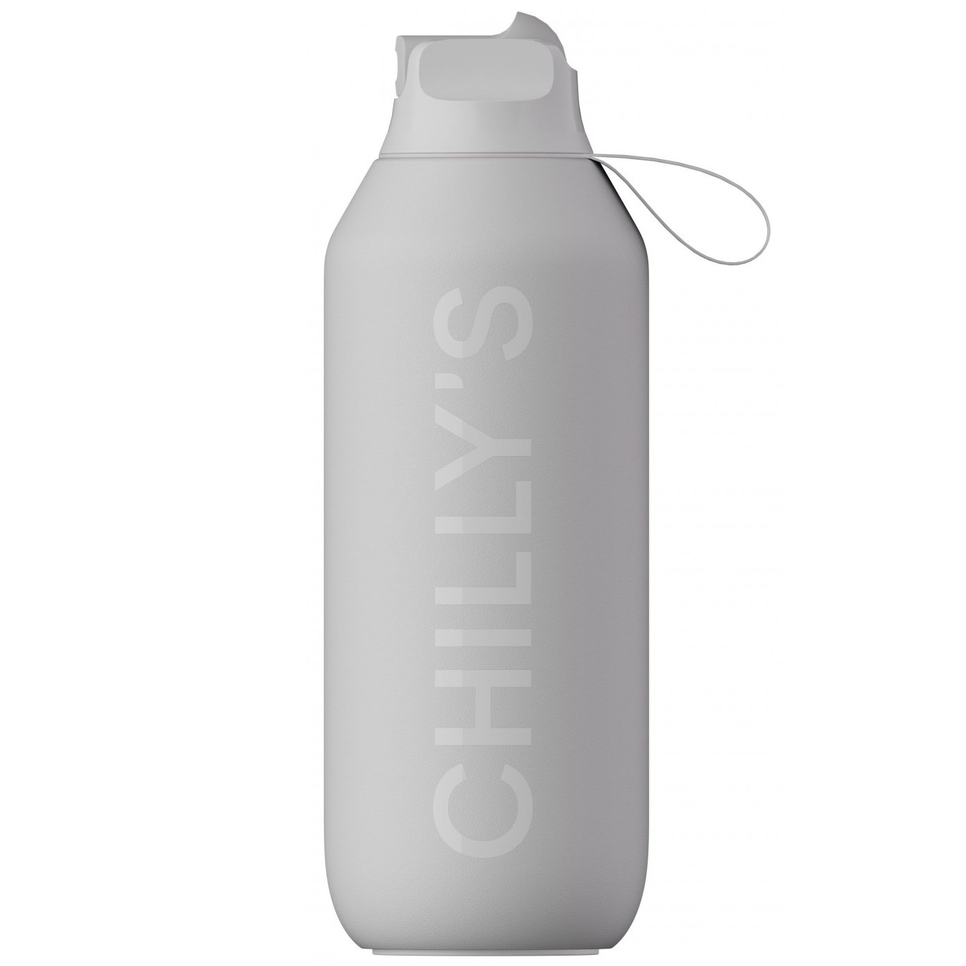 Chilly's Series 2 Flip Sport Bottle Ανοξείδωτος Θερμός με Καλαμάκι & Αντιμικροβιακό Στόμιο για Κρύα Ροφήματα 500ml, Κωδ 22604 - Granite Grey φωτογραφία