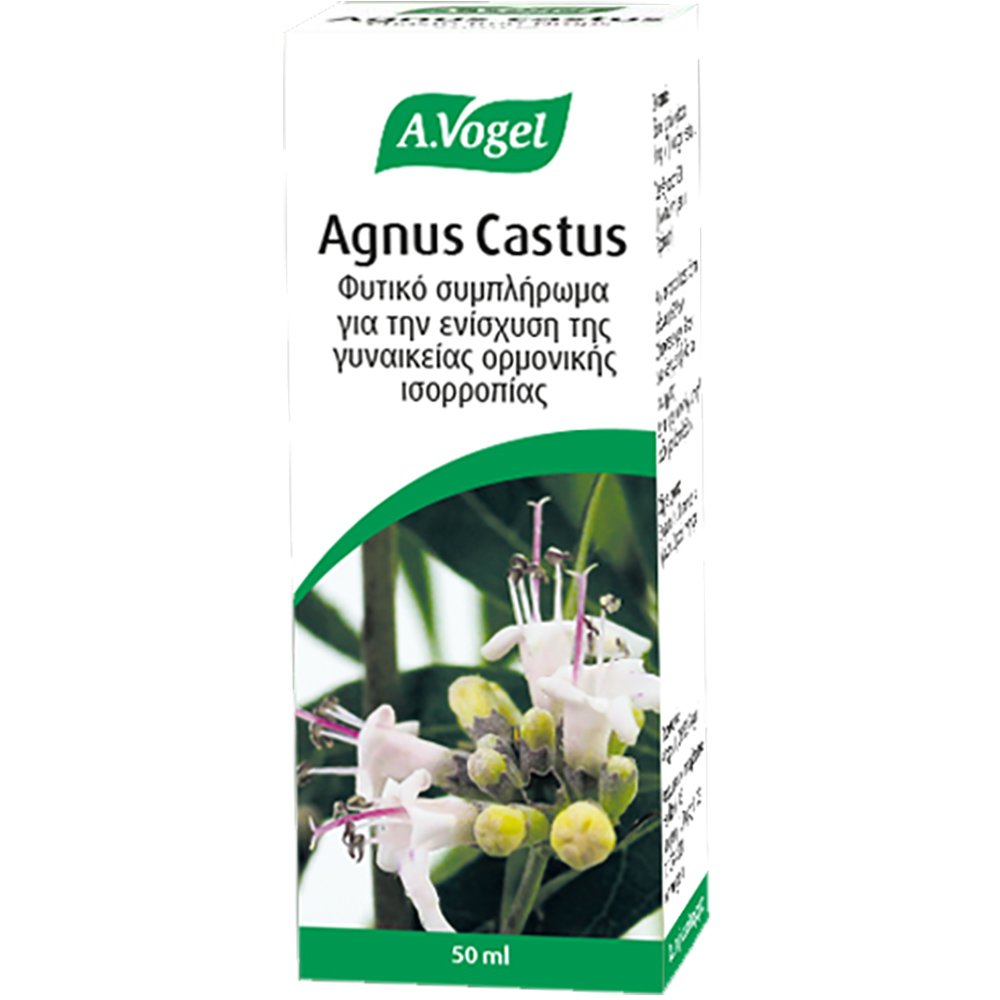 A.VOGEL A.Vogel Agnus Castus Συμπλήρωμα Διατροφής Εκχυλίσματος Λυγαριάς για τη Ρύθμιση της Γυναικείας Ορμονικής Ισορροπίας Κατά του Προεμμηνορρυσιακού Συνδρόμου με Αντιοξειδωτικές Ιδιότητες 50ml