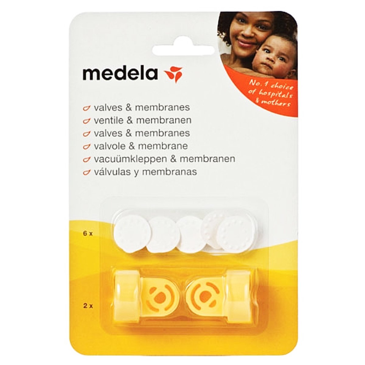 Medela Medela Σετ Βαλβίδες 2 Τεμάχια & Μεμβράνες Θηλάστρων 6 Τεμάχια