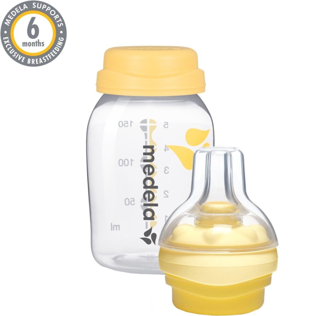 Medela Medela Calma Feeding System Πλαστικό Μπιμπερό Σίτισης Ελεγχόμενης Ροής & Σύστημα Εξαέρωσης με Θηλή Σιλικόνης Κατάλληλο για Όλες τις Ηλικίες 150ml