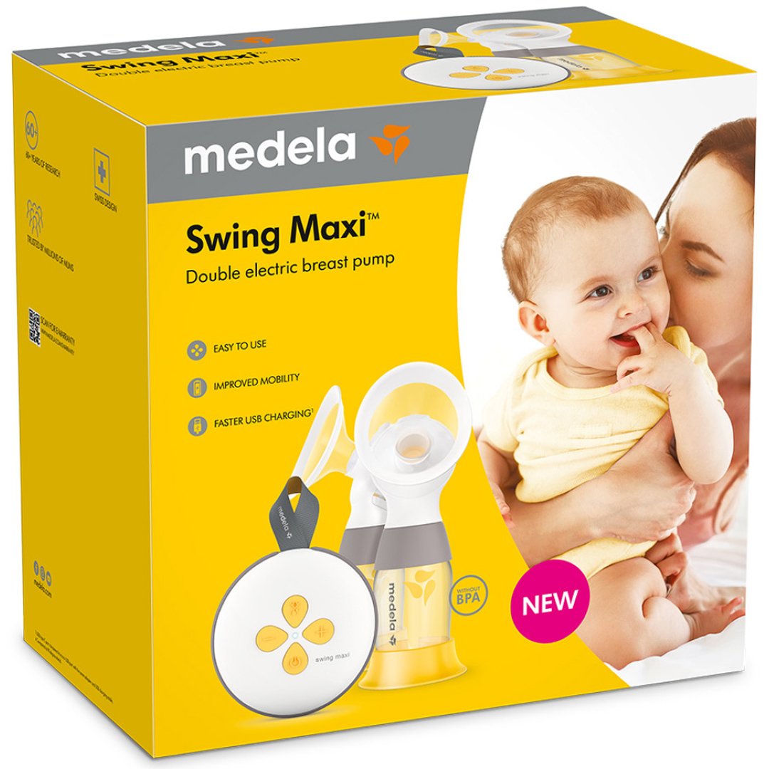 Medela Medela Swing Maxi ​​​​​​​2-Phase Expression Double Electric Breast Pump Διπλό Επαναφορτιζόμενο Ηλεκτρικό Θήλαστρο 2 Φάσεων 1 Τεμάχιο