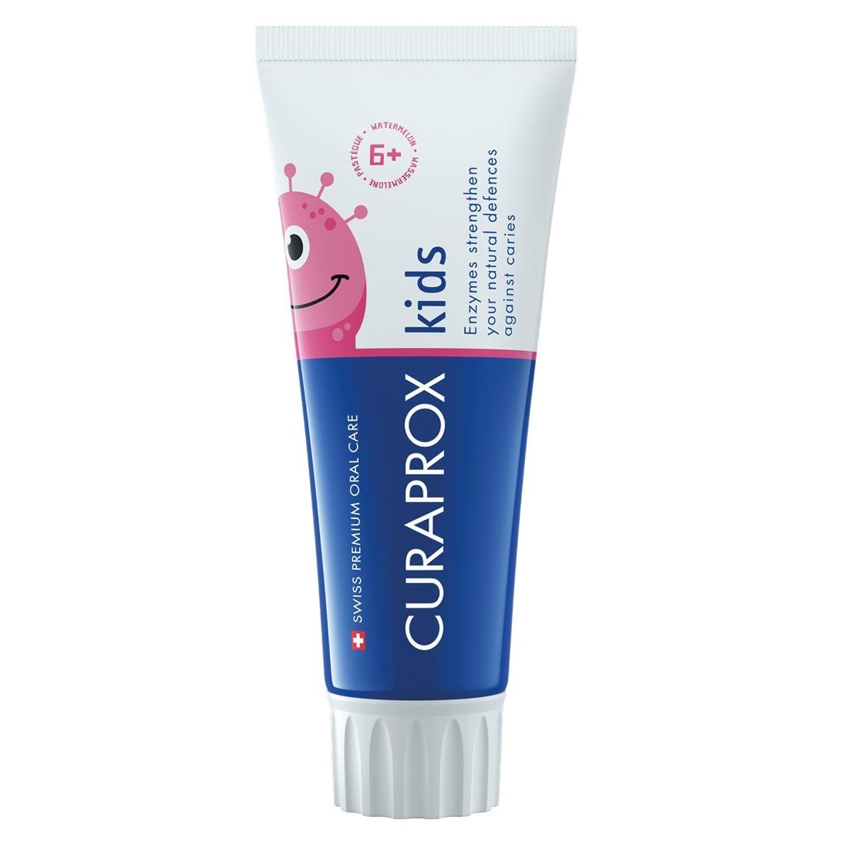 Curaprox Curaprox Kids 1450ppm Watermelon Παιδική Οδοντόκρεμα με Γεύση Καρπούζι για Παιδιά Από 6 Ετών και Άνω 60ml