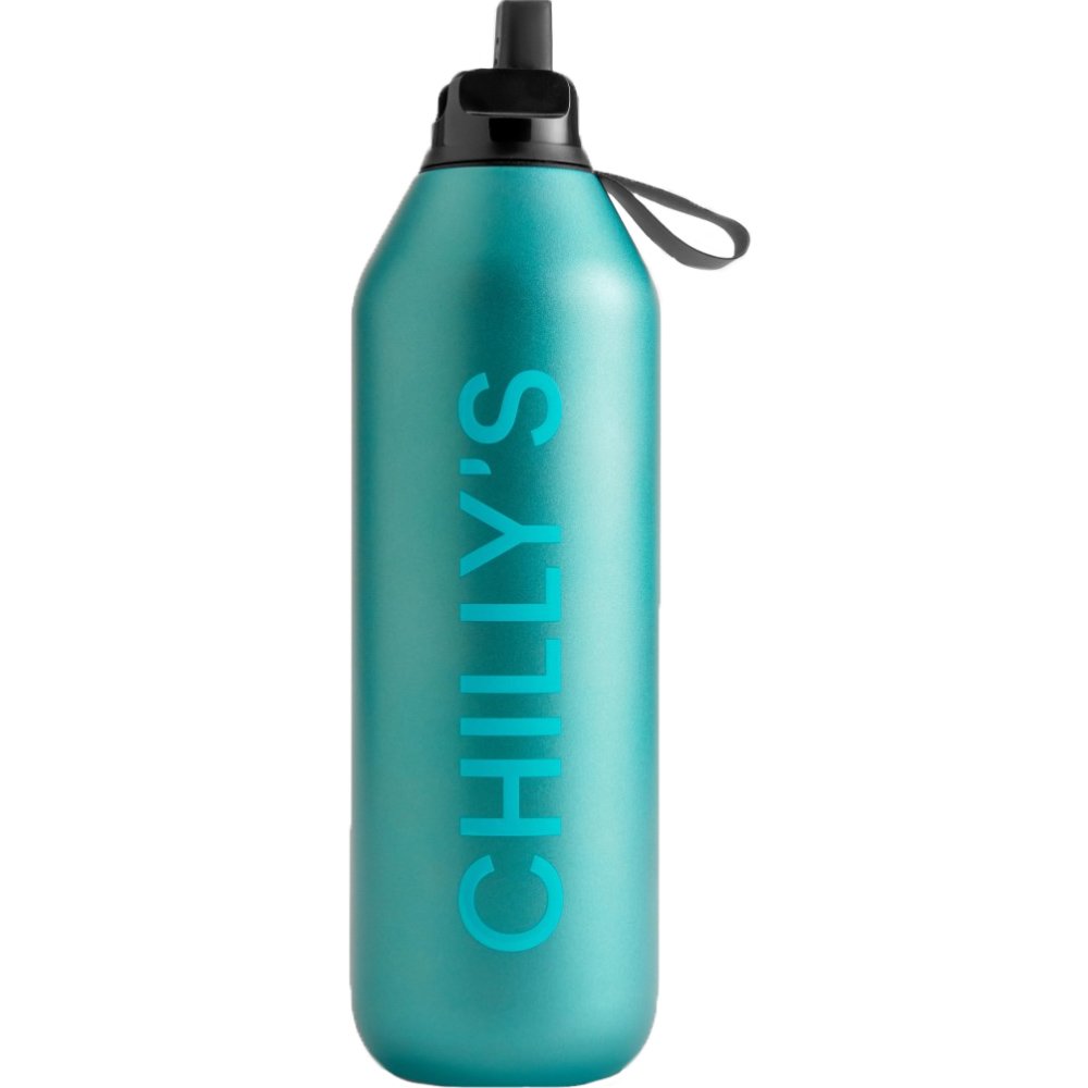 Chilly's Series 2 Flip Reusable Bottle Ανοξείδωτο Θερμός για Ζεστά & Κρύα Ροφήματα 1L - Atlantis φωτογραφία