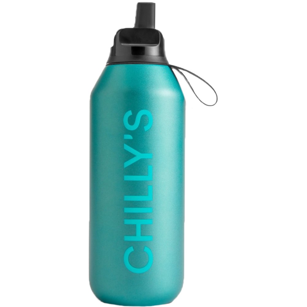 Chilly's Chilly's Series 2 Flip Sport Bottle 500ml - Atlantis,Ανοξείδωτος Θερμός με Καλαμάκι & Αντιμικροβιακό Στόμιο για Κρύα Ροφήματα