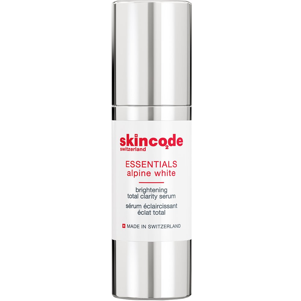 Skincode Skincode Essentials Alpine White Brightening Total Clarity Serum Ορός Λεύκανσης για τη Διόρθωση των Πανάδων & των Δυσχρωμιών για Όλους τους Τύπους Δέρματος 30ml