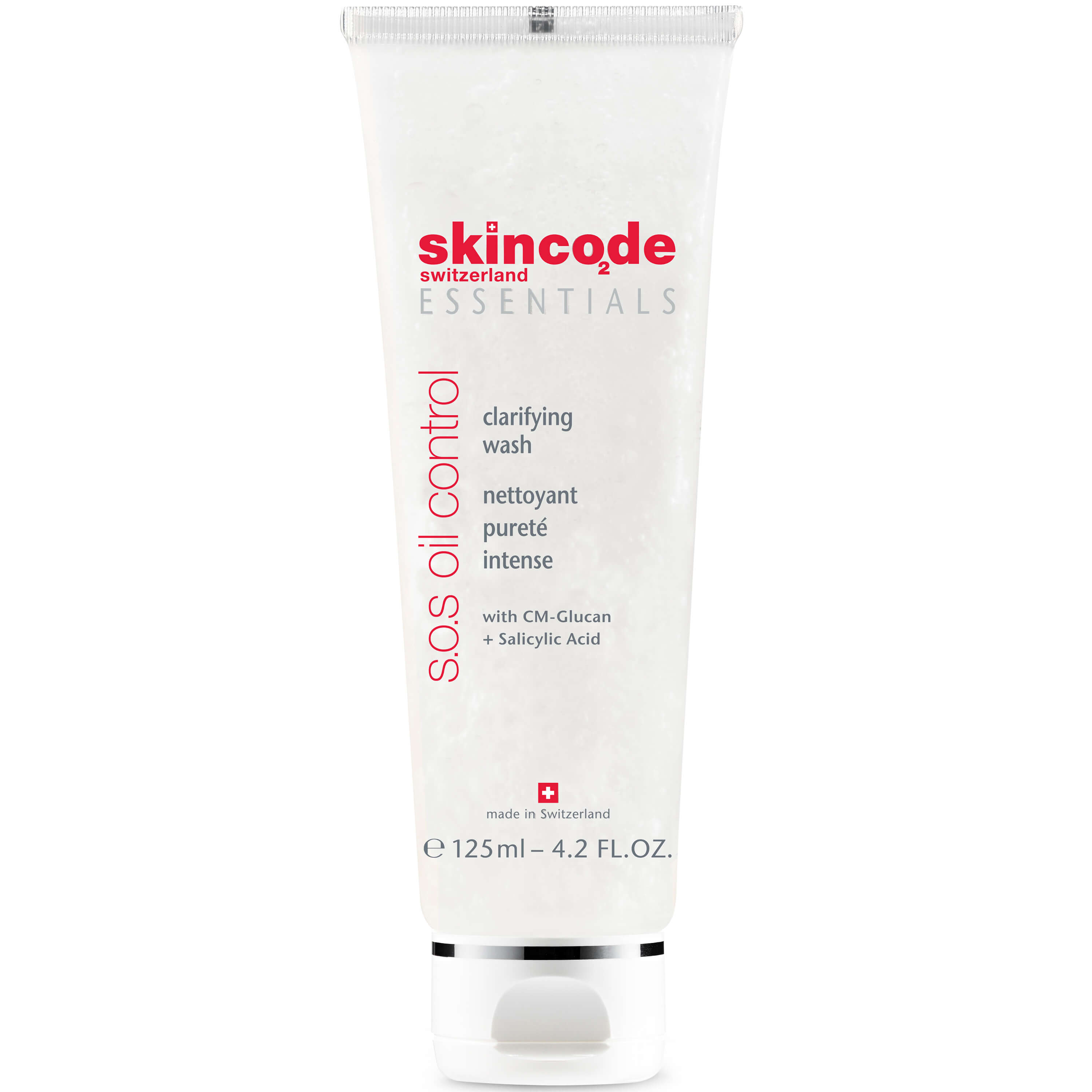 Skincode Skincode Essentials S.O.S Oil Control Clarifying Wash Απαλή Καθαριστική Κρέμα Προσώπου για Λιπαρές Μικτές Επιδερμίδες 125ml