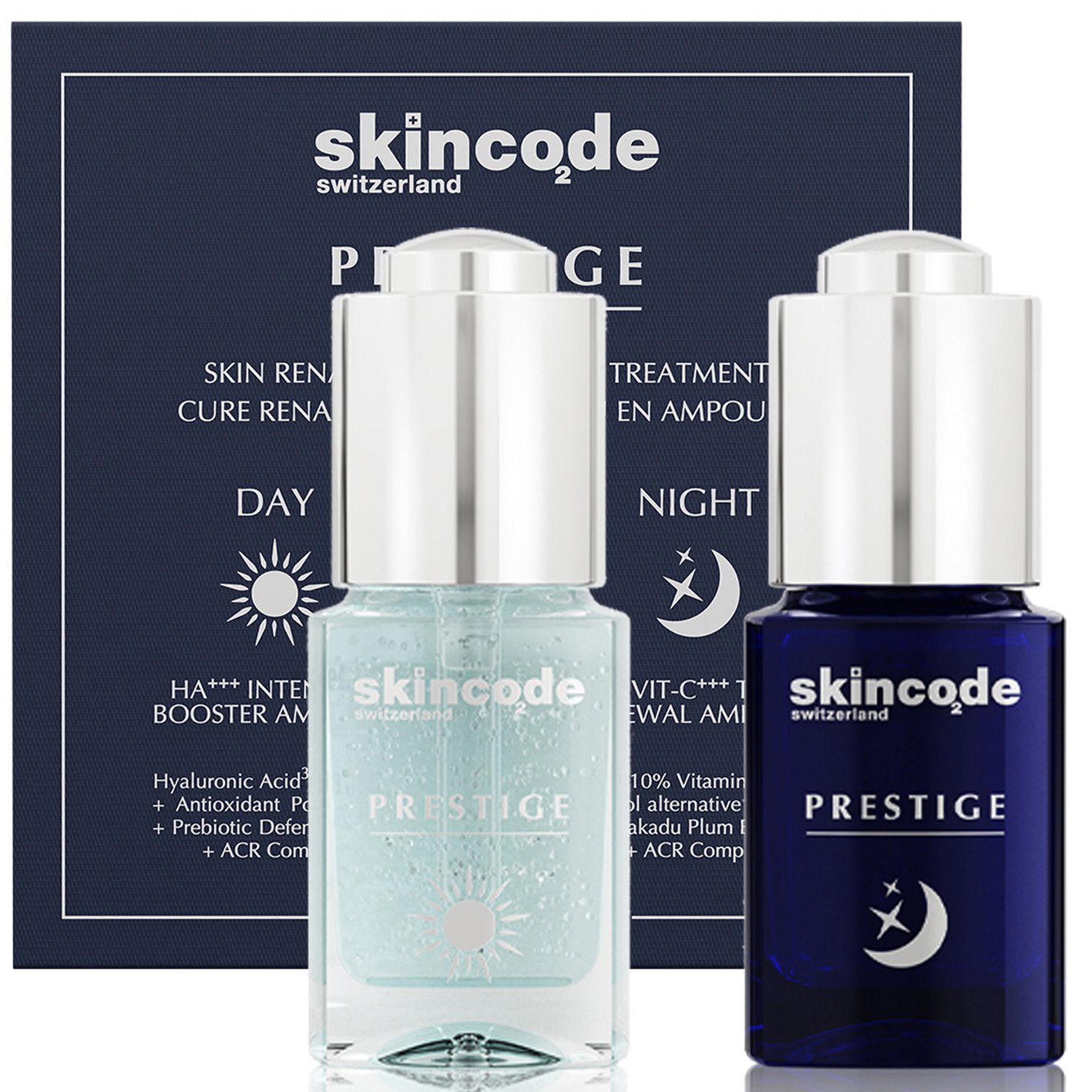 Skincode Skincode Prestige Skin Rennaisance Ampoule Treatment Ultra Συμπυκνωμένη Θεραπεία Αντιγήρανσης με 7 Ισχυρά Συστατικά 2x15ml