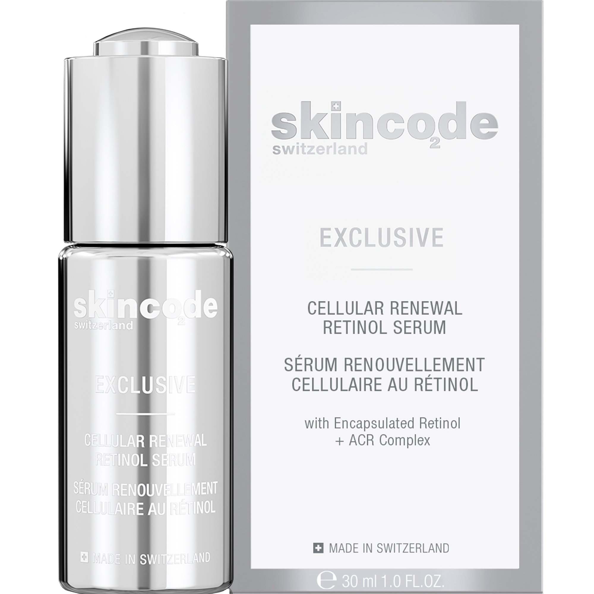 Skincode Skincode Exclusive Cellular Renewal Retinol Serum 30ml,Ισχυρός Αντιρυτιδικός, Λειαντικός Ορός Ρετινόλης για Ώριμο & Θαμπό Δέρμα για Δυναμική Ανανέωση του Τόνου & της Υφής του Δέρματος