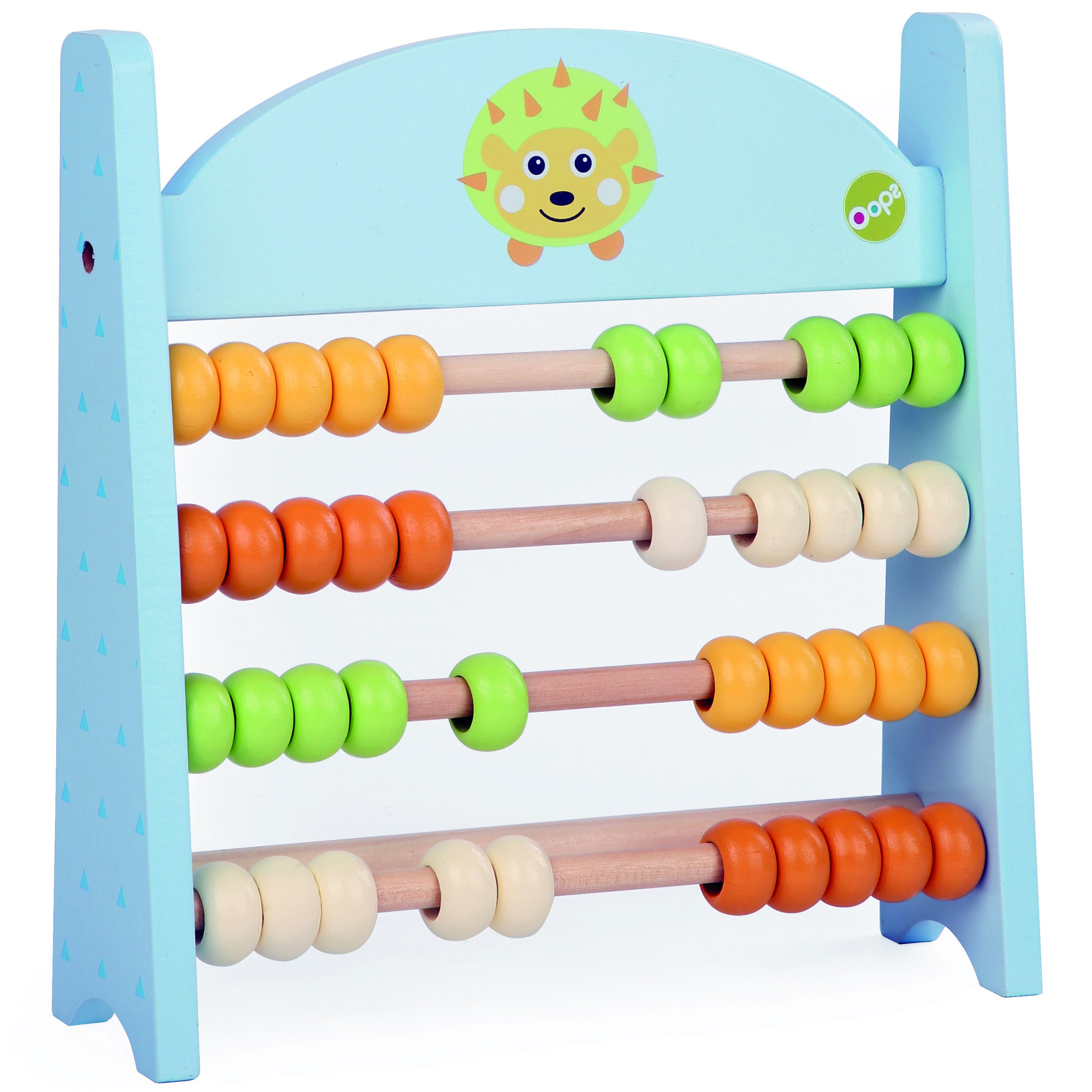 Oops Oops Count with Me Wooden Multicolor Abacus OP1102624 Εκπαιδευτικό Ξύλινο Παιχνίδι Άβακας 18m+, 1 Τεμάχιο - Hedgehog