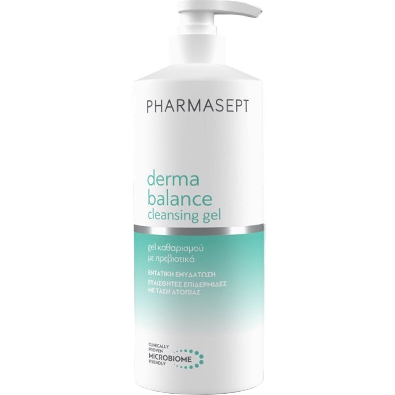 Pharmasept Pharmasept Derma Balance Cleansing Gel Καθαρισμού Προσώπου - Σώματος με Πρεβιοτικά για Ευαίσθητες Επιδερμίδες με Τάση Ατοπίας 500ml