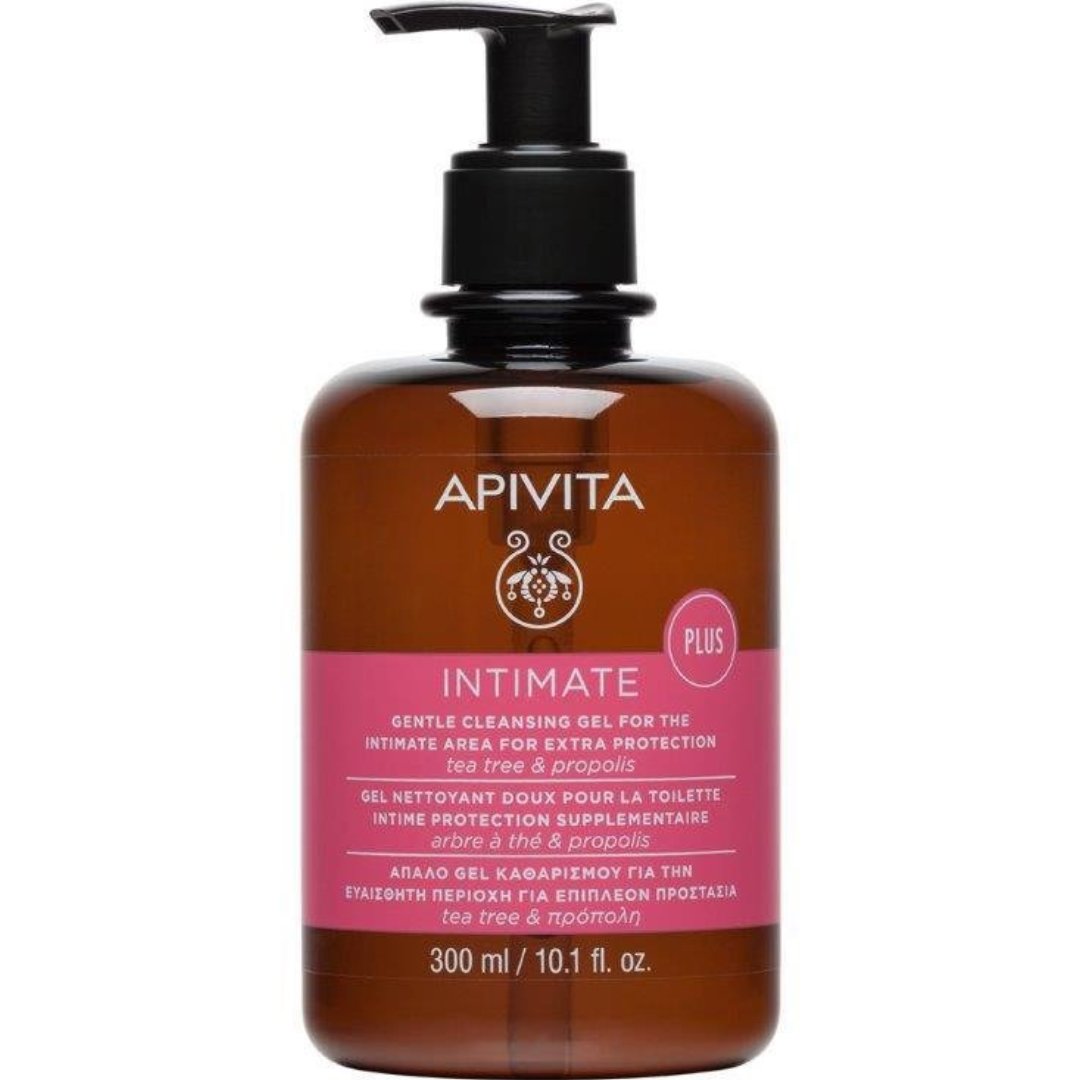 Apivita Apivita Intimate Gentle Cleansing Gel Plus Gel Καθαρισμού για την Ευαίσθητη Περιοχή με Πρόπολη & Τεϊόδεντρο 300ml