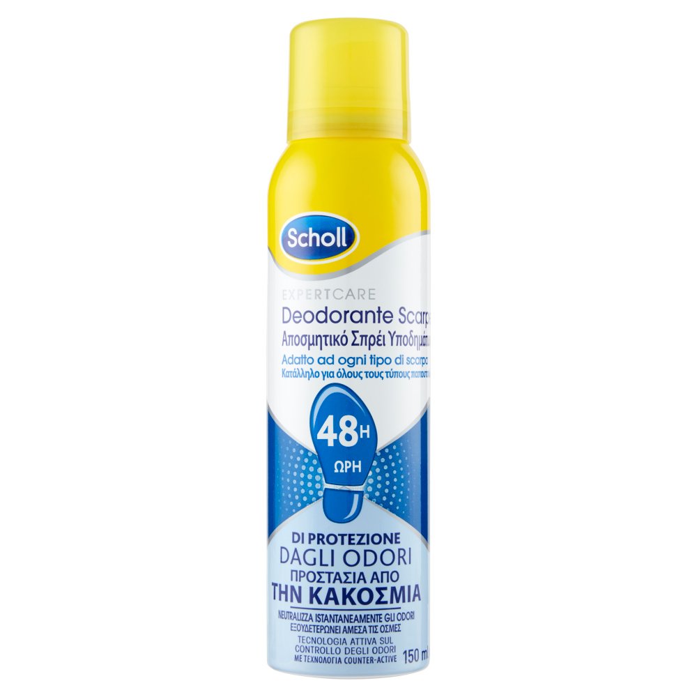 Scholl Scholl Expert Care Deodorant Αποσμητικό Spray Υποδημάτων 48ωρης Προστασίας 150ml