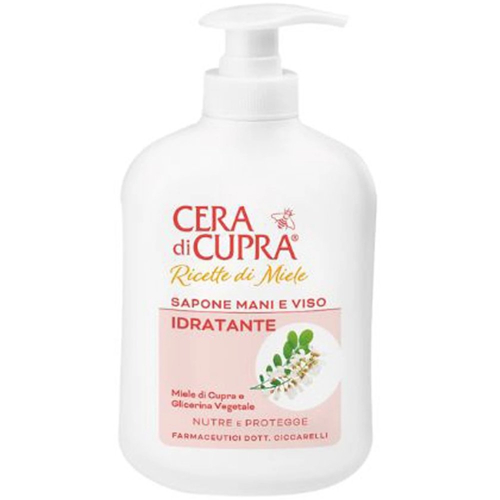 Cera di Cupra Cera Di Cupra Moisturizing Hand & Face Soap Υγρό Ενυδατικό Σαπούνι Προσώπου & Χεριών με Μέλι & Φυτική Γλυκερίνη με Αντλία 200ml