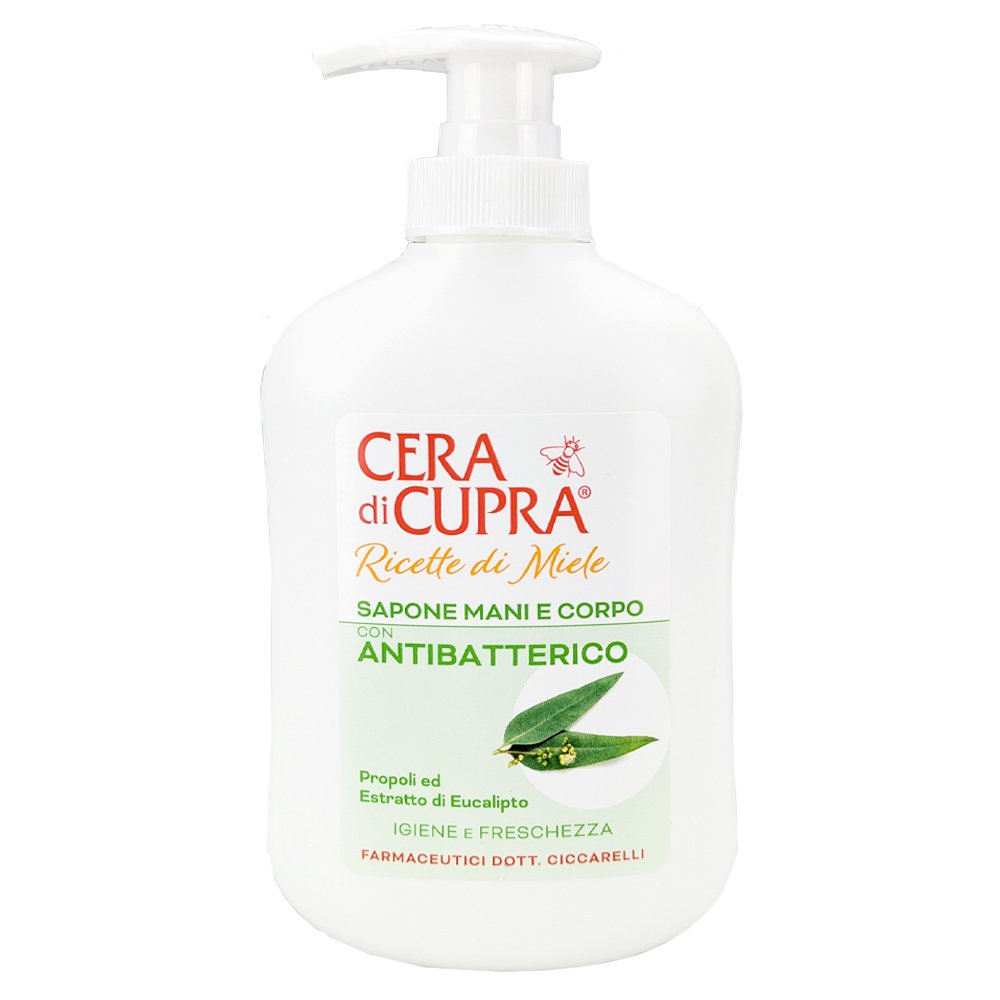 Cera di Cupra Cera Di Cupra Antibacterial Hand & Face Soap Ενυδατικό & Αντιβακτηριακό Σαπούνι Προσώπου & Χεριών με Εκχύλισμα Πρόπολης & Ευκάλυπτου με Αντλία 200ml