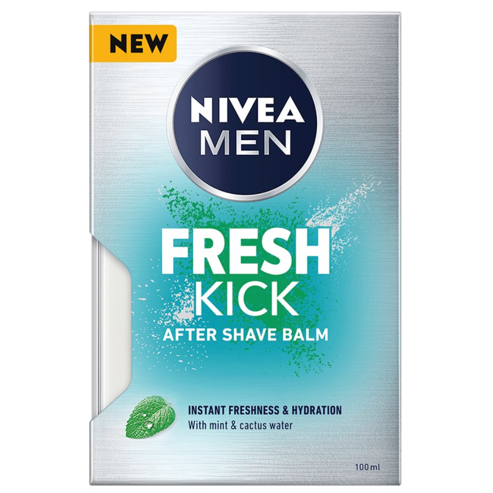 Nivea Nivea Men Fresh Kick After Shave Balm Περιποιητικό Γαλάκτωμα για Μετά το Ξύρισμα για Άμεση Φρεσκάδα & Ενυδάτωσης 100ml