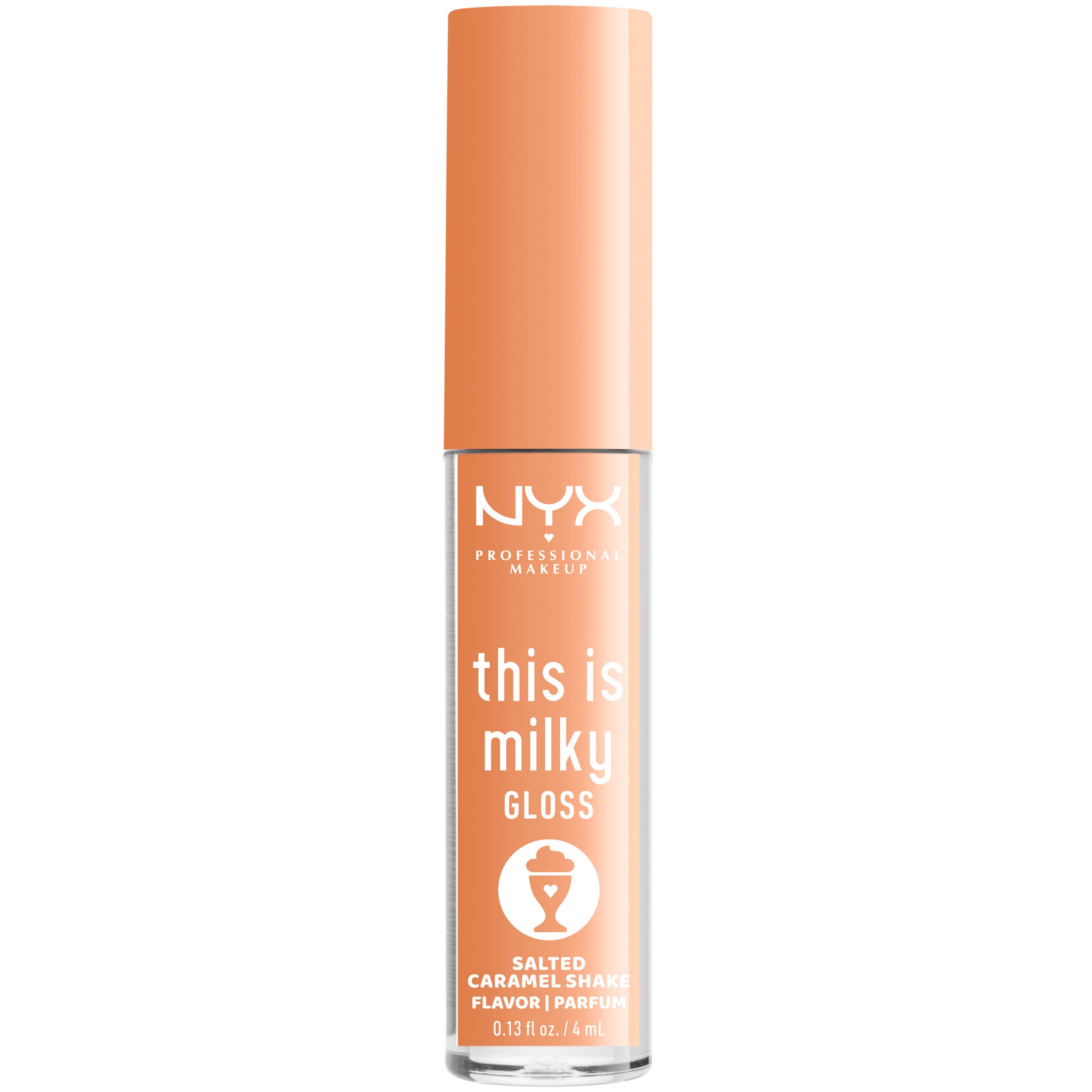 NYX Professional Makeup NYX Professional Makeup This Is Milky Lip Gloss Milkshake Flavor Lip Gloss με Κρεμώδη Υφή & Έντονη Λάμψη με Γεύση Milkshake 4ml - Salted Caramel Shake