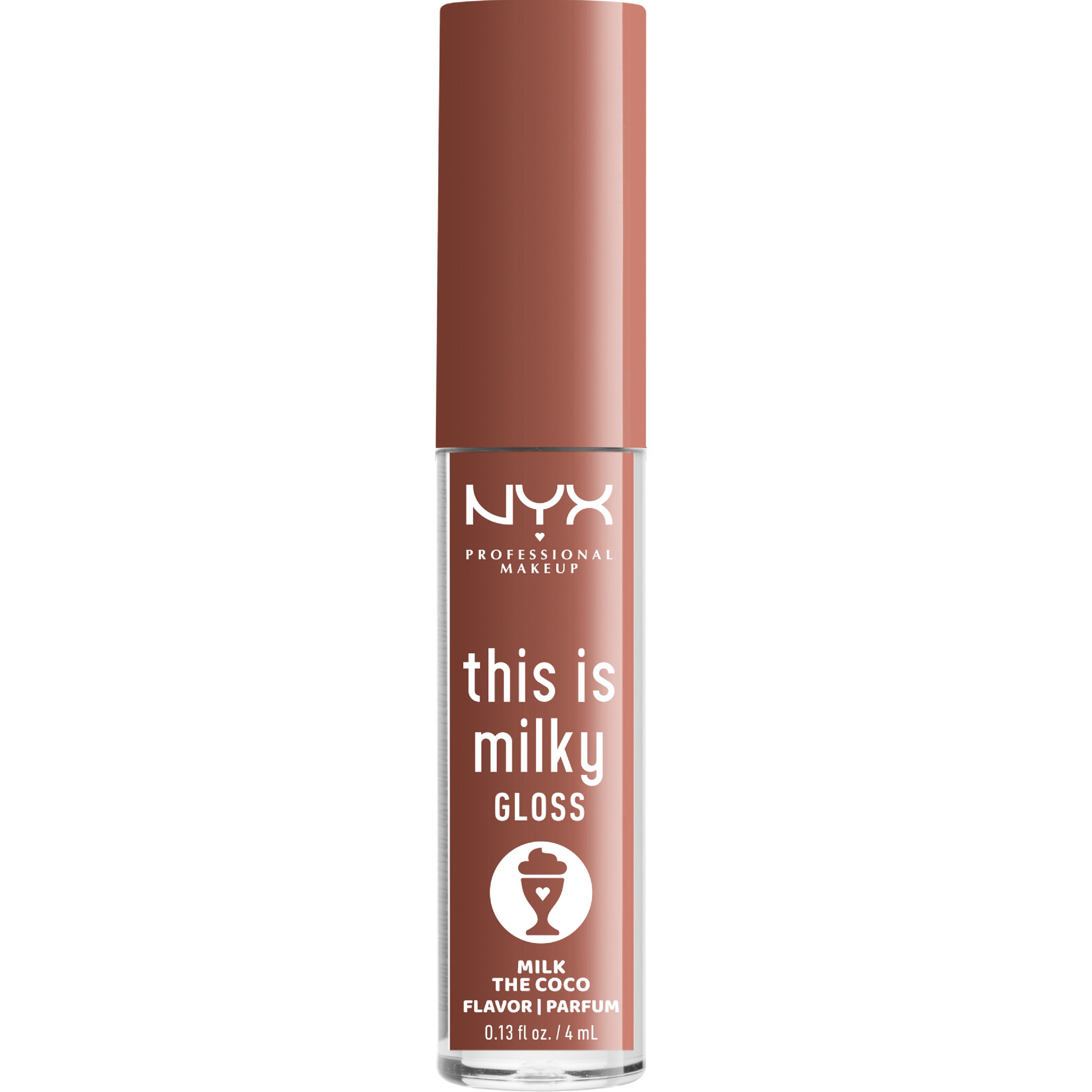 NYX Professional Makeup This Is Milky Lip Gloss Milkshake Flavor Lip Gloss με Κρεμώδη Υφή & Έντονη Λάμψη με Γεύση Milkshake 4ml - Milk the Coco