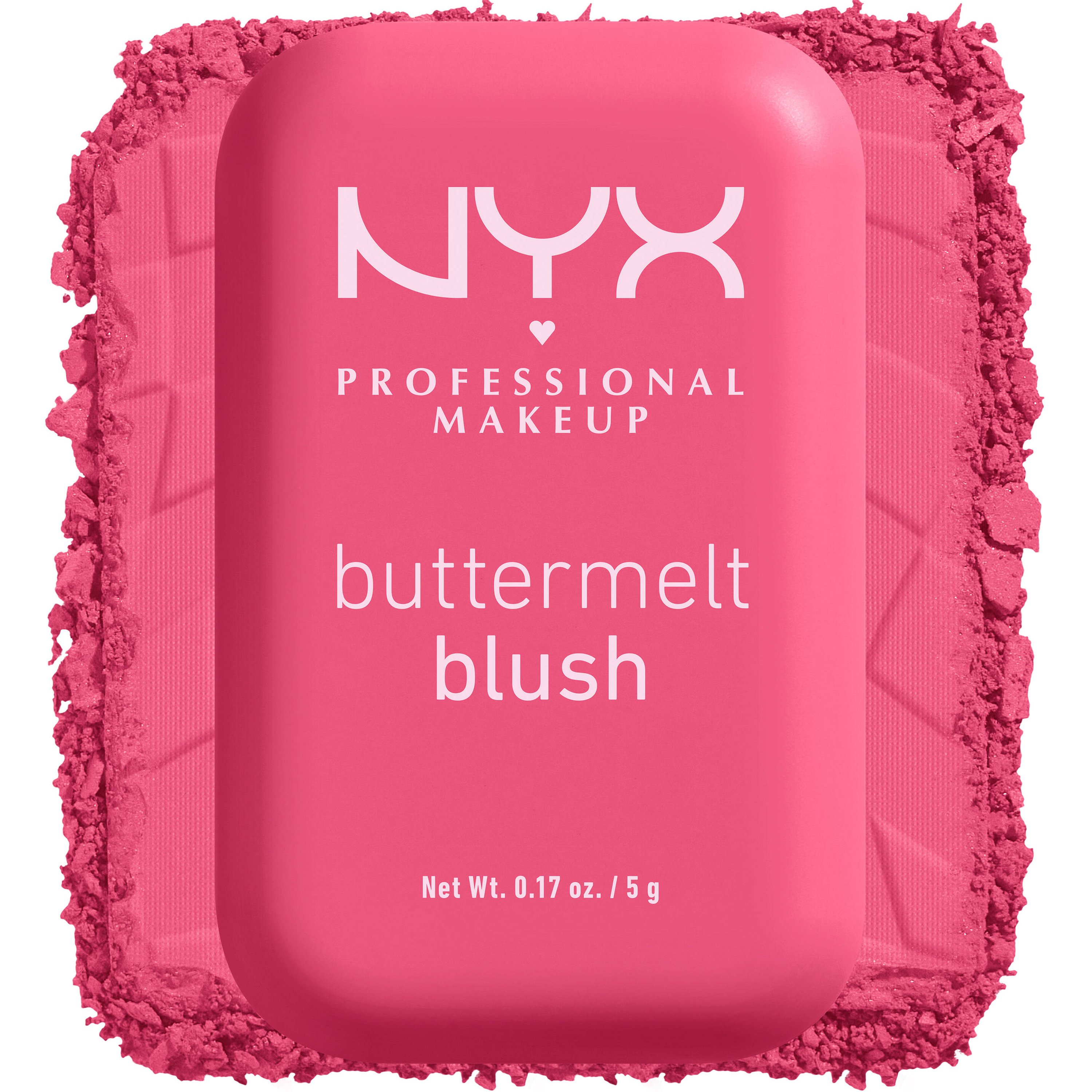 Nyx Professional Makeup Buttermelt Blush Ρουζ με Έντονο Χρώμα & Λαμπερό Τελείωμα, Shimmering Rose 5g - Getting Butta