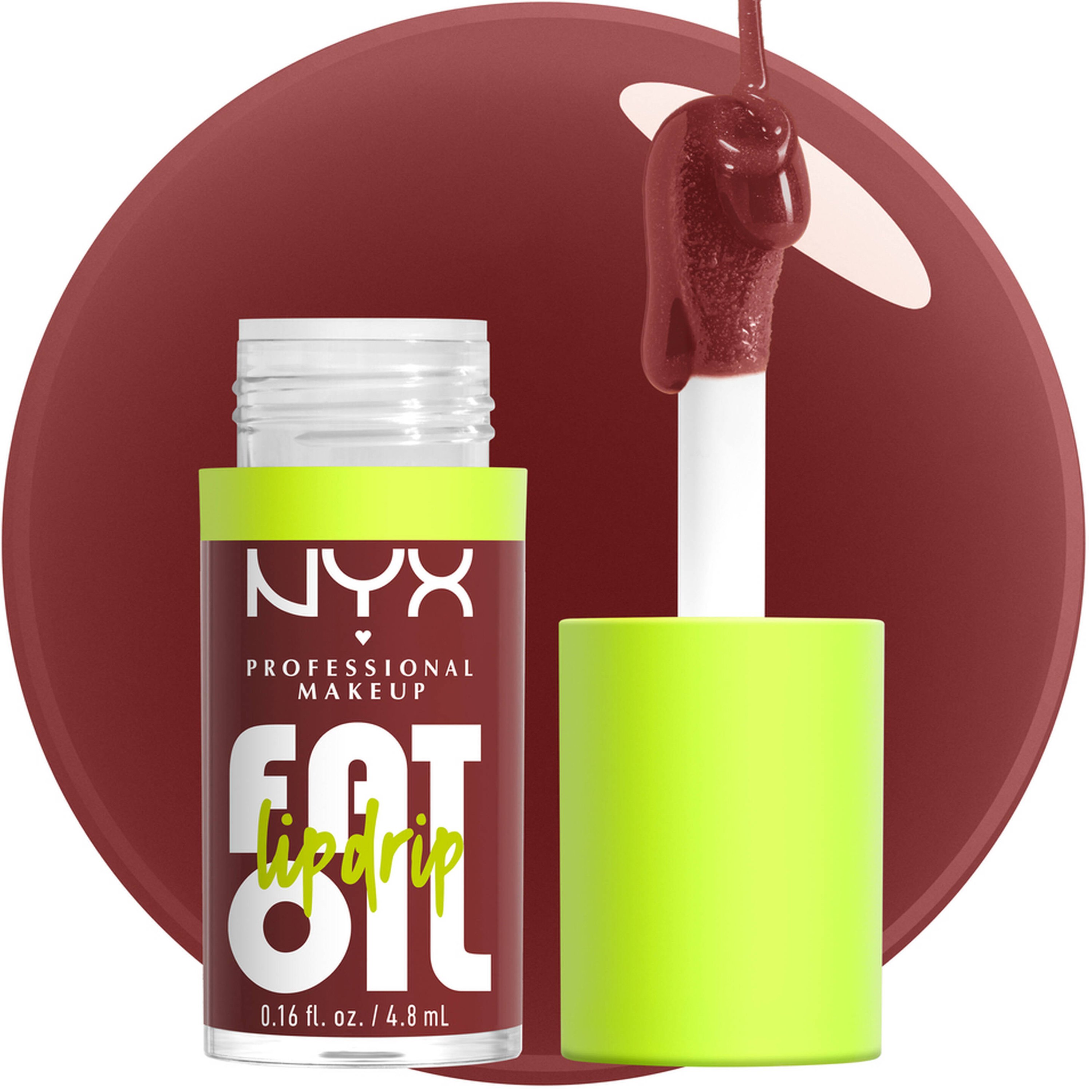 Nyx Professional Makeup Fat Oil Lip Drip Έλαιο Χειλιών για Εξαιρετικά Λαμπερό Αποτελέσμα & Προστασία 4.8ml - Losin' Cone-Trol