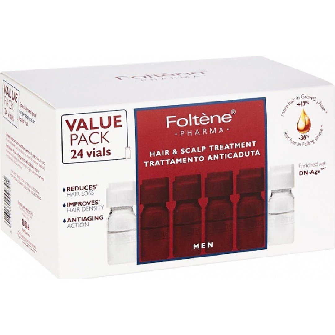 Foltene Pharma Foltene Pharma Value Pack Hair & Scalp Treatment Αγωγή με Αμπούλες Κατά της Ανδρικής Τριχόπτωσης 24Vials x 6ml