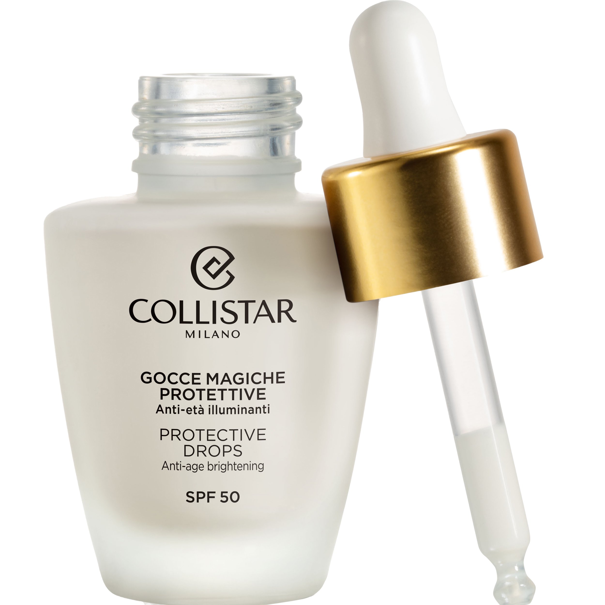 Collistar Collistar Gocce Magiche Protective Drops Anti-Age Brightening Spf50 Ορός Αντιγήρανσης & Λάμψης με Αντηλιακή Προστασία για Πρόσωπο, Λαιμό, Ντεκολτέ & Χέρια 30ml