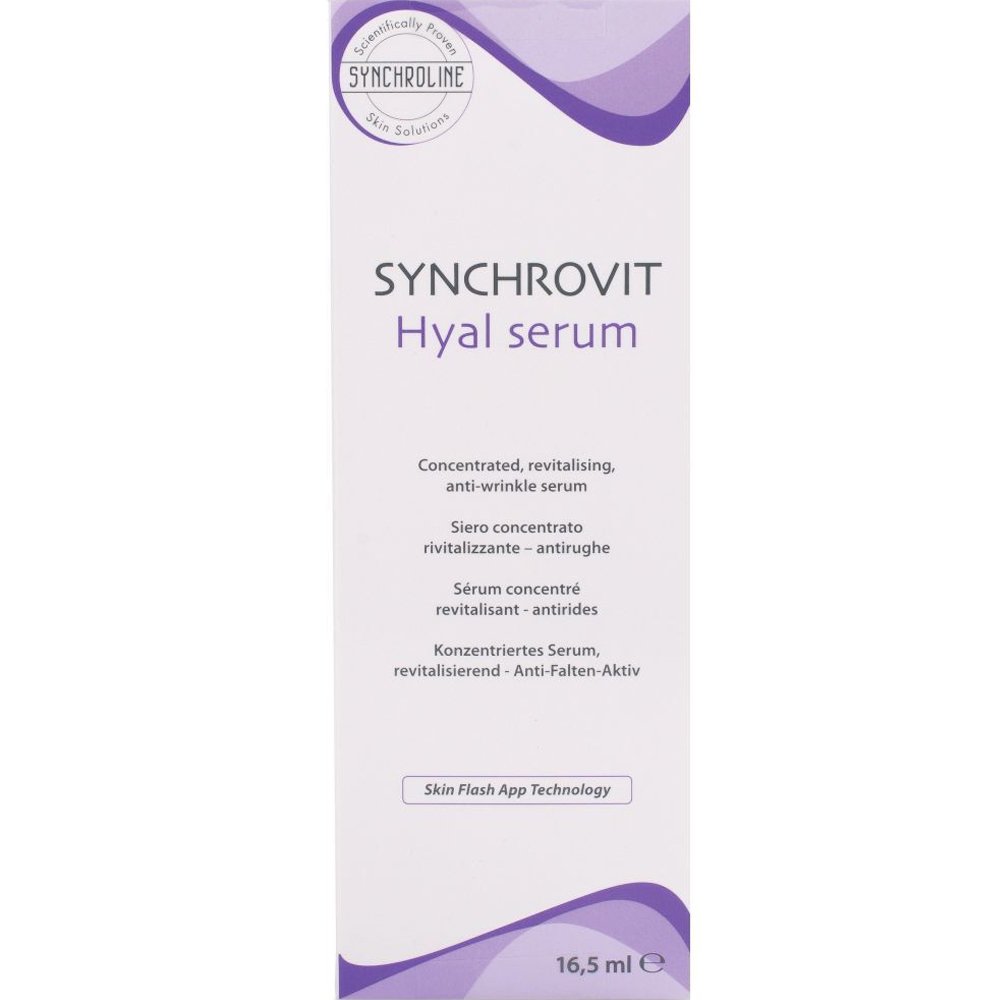 Synchroline Synchroline Synchrovit Hyal Serum Συμπυκνωμένος Αντιγηραντικός Ορός Προσώπου Κατά των Ρυτίδων με Υαλουρονικό Οξύ 16,5ml