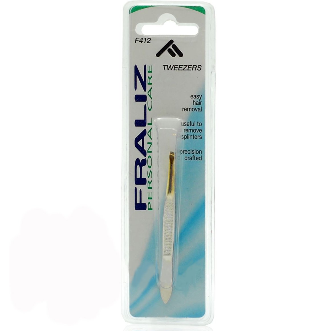 Health-Plus Fraliz F412 Tweezers Τσιμπιδάκι Φρυδιών με Λοξή Μύτη Χρυσή 1 Τεμάχιο