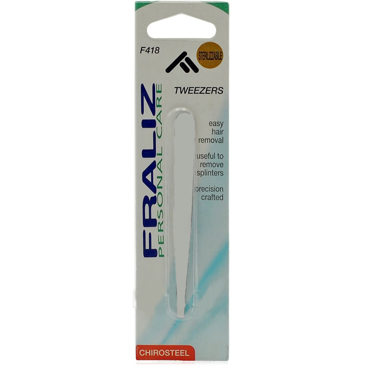 Health-Plus Fraliz F418 Tweezers Τσιμπιδάκι Φρυδιών με Ίσια Μύτη 1 Τεμάχιο