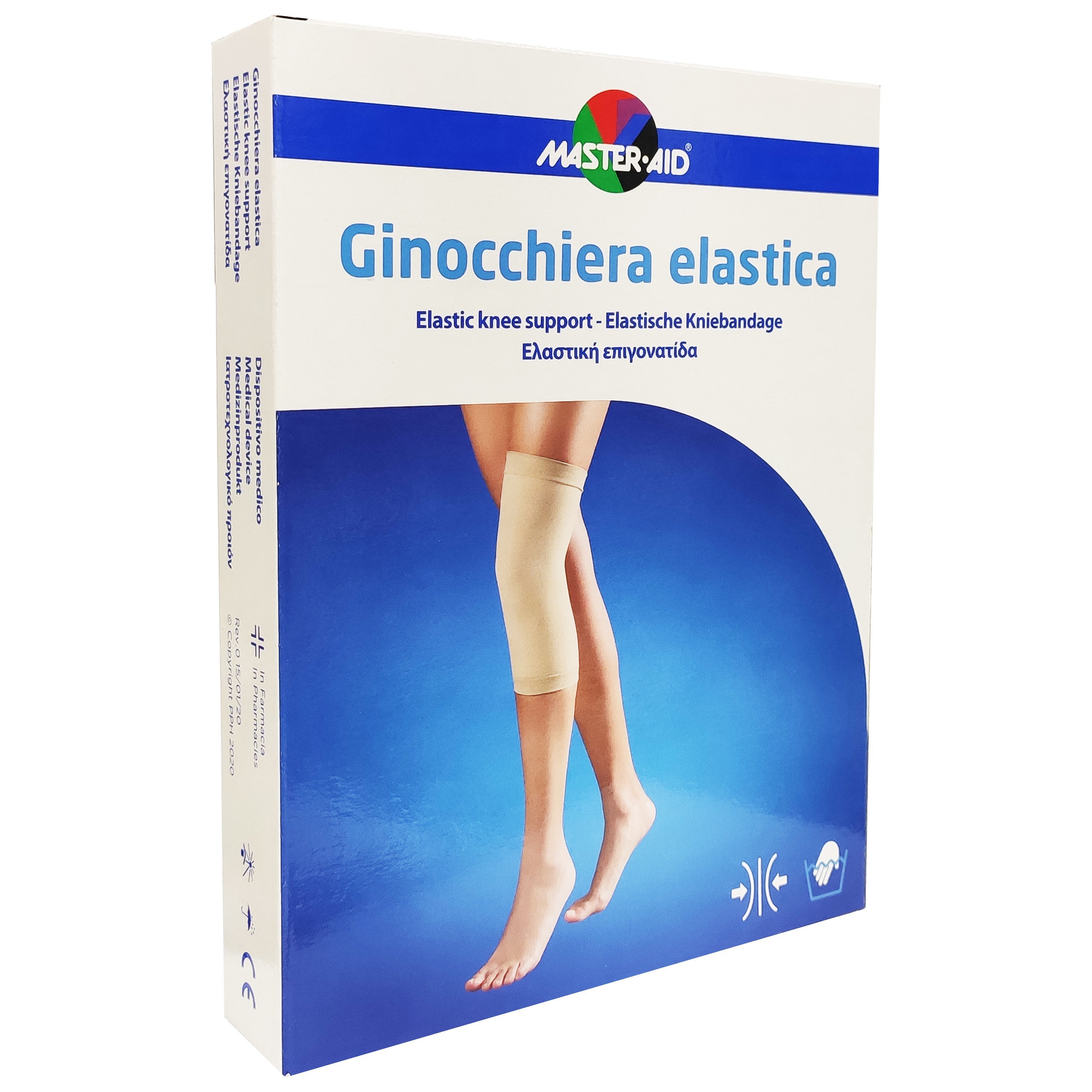 Master Aid Master Aid Elastic Knee Support Ελαστική Επιγονατίδα σε Μπεζ Χρώμα 1 Τεμάχιο - Large