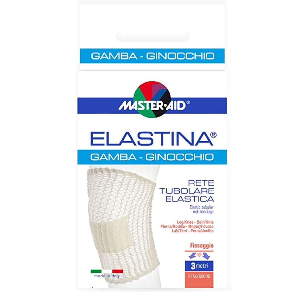 Master Aid Master Aid Elastina Gamba - Ginocchio Ελαστικός Διχτυωτός Επίδεσμος Για Μηρό Και Γόνατο 3m