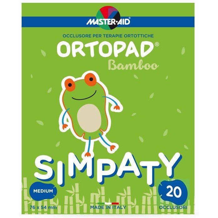 Master Aid Master Aid Ortopad 20 Medium Simpaty Οφθαλμικά Αυτοκόλλητα Για Στραβισμό (2 έως 4 ετών)