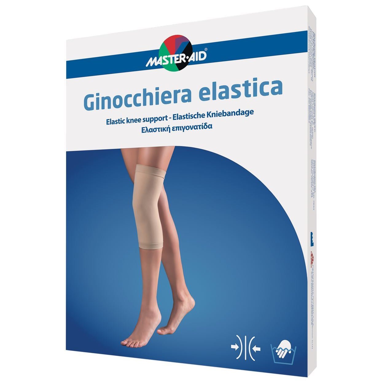 Master Aid Master Aid Elastic Knee Support Ελαστική Επιγονατίδα σε Μπεζ Χρώμα 1 Τεμάχιο - Small