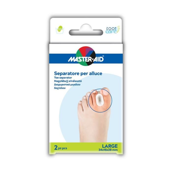 Master Aid Master Aid Toe Separator Διαχωριστικό Μεγάλου Δαχτύλου Large 2 Τεμάχια